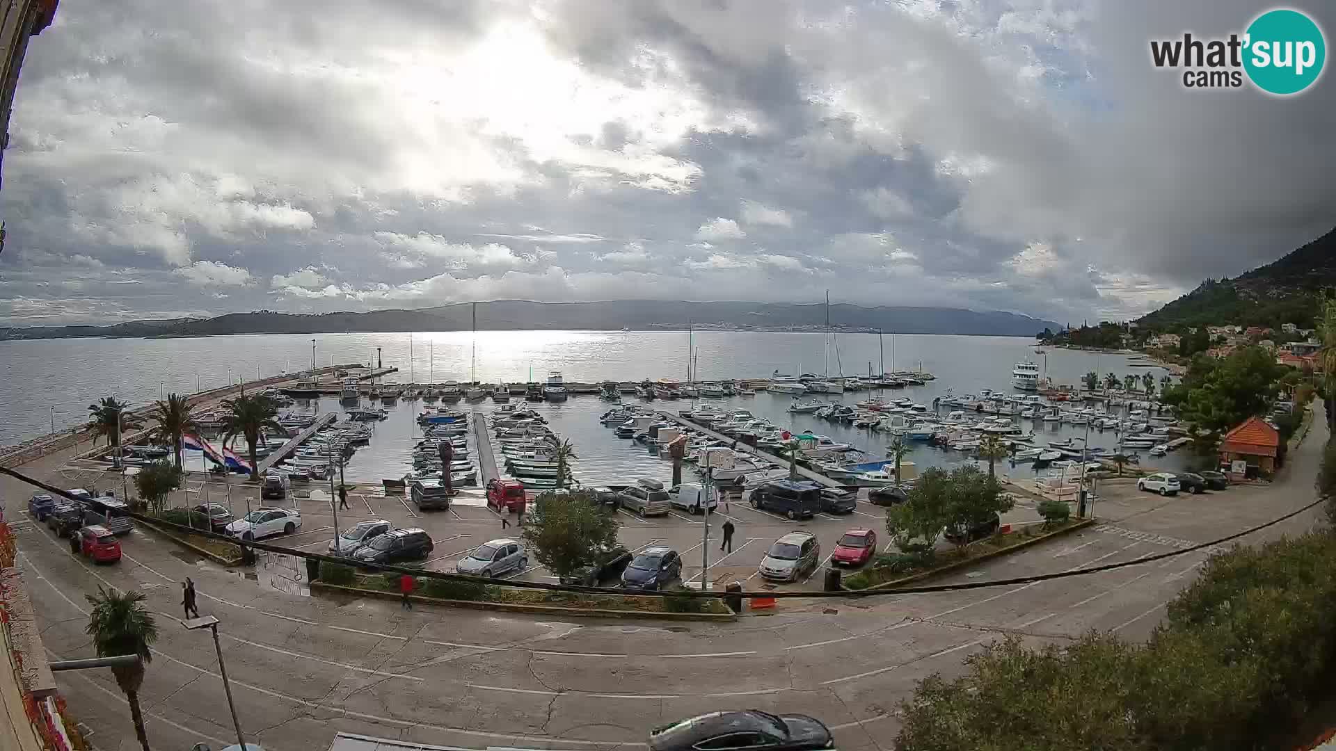 Webcam Orebić Riva – Ferry vers Korčula en direct