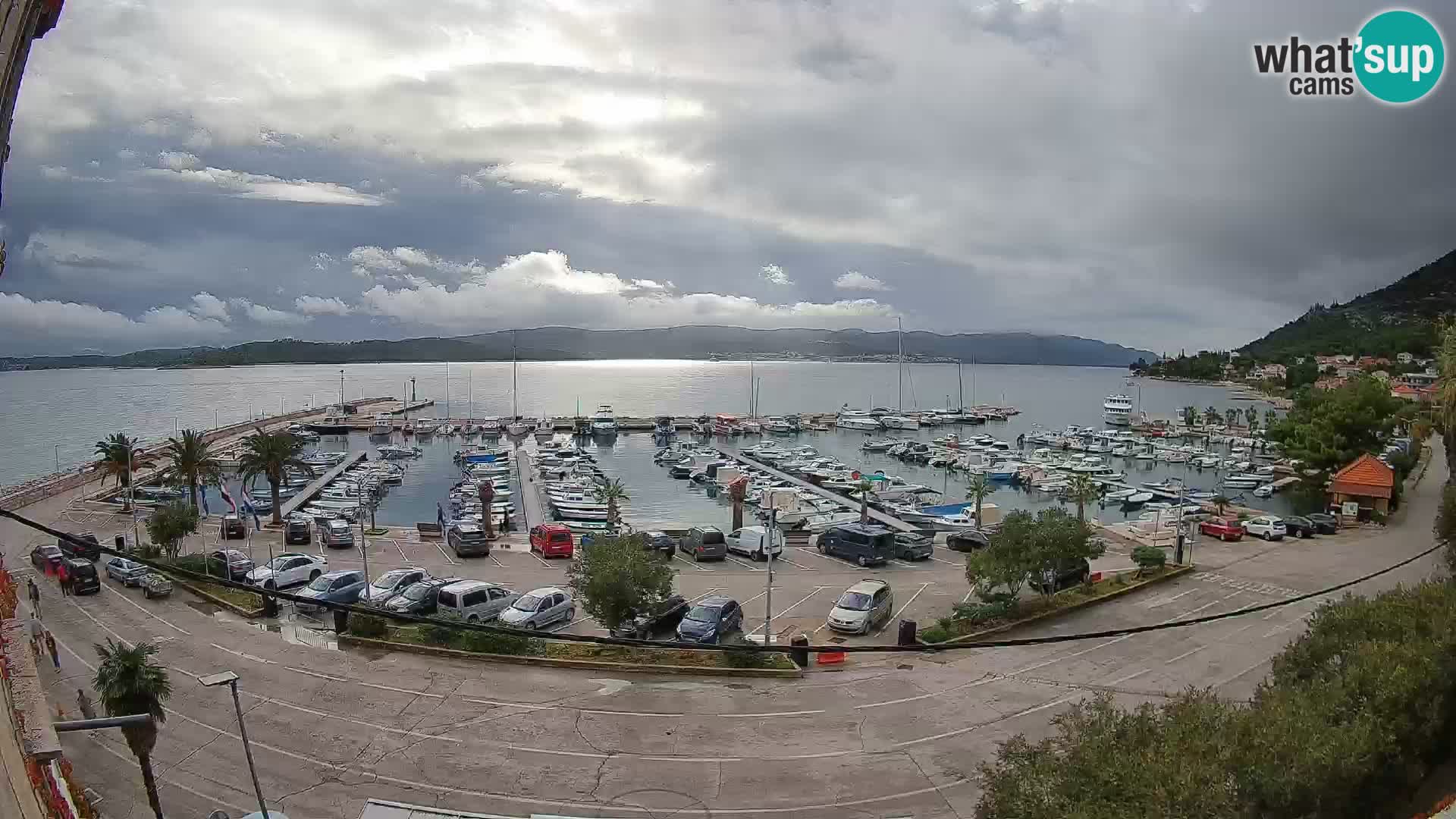 Webcam Orebić Riva – Ferry a Korčula en vivo