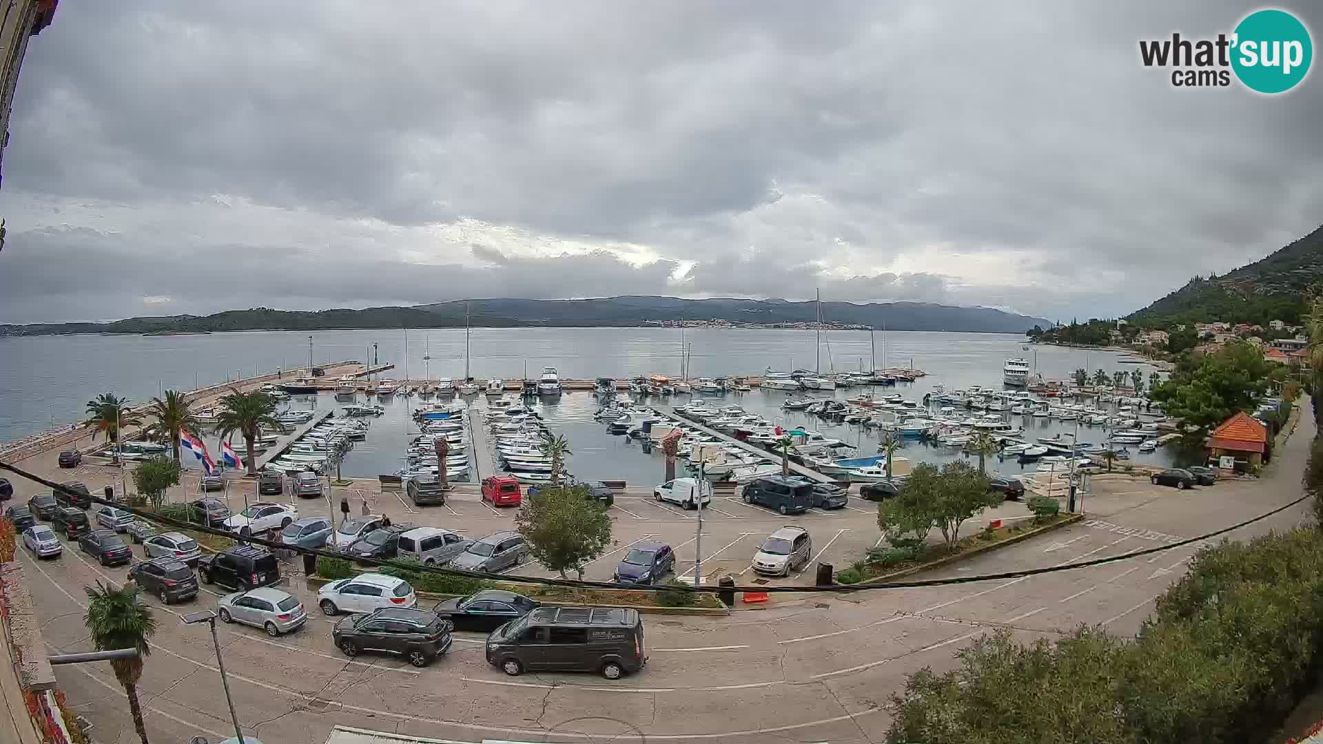 Webcam Orebić Riva – Ferry to Korčula Live