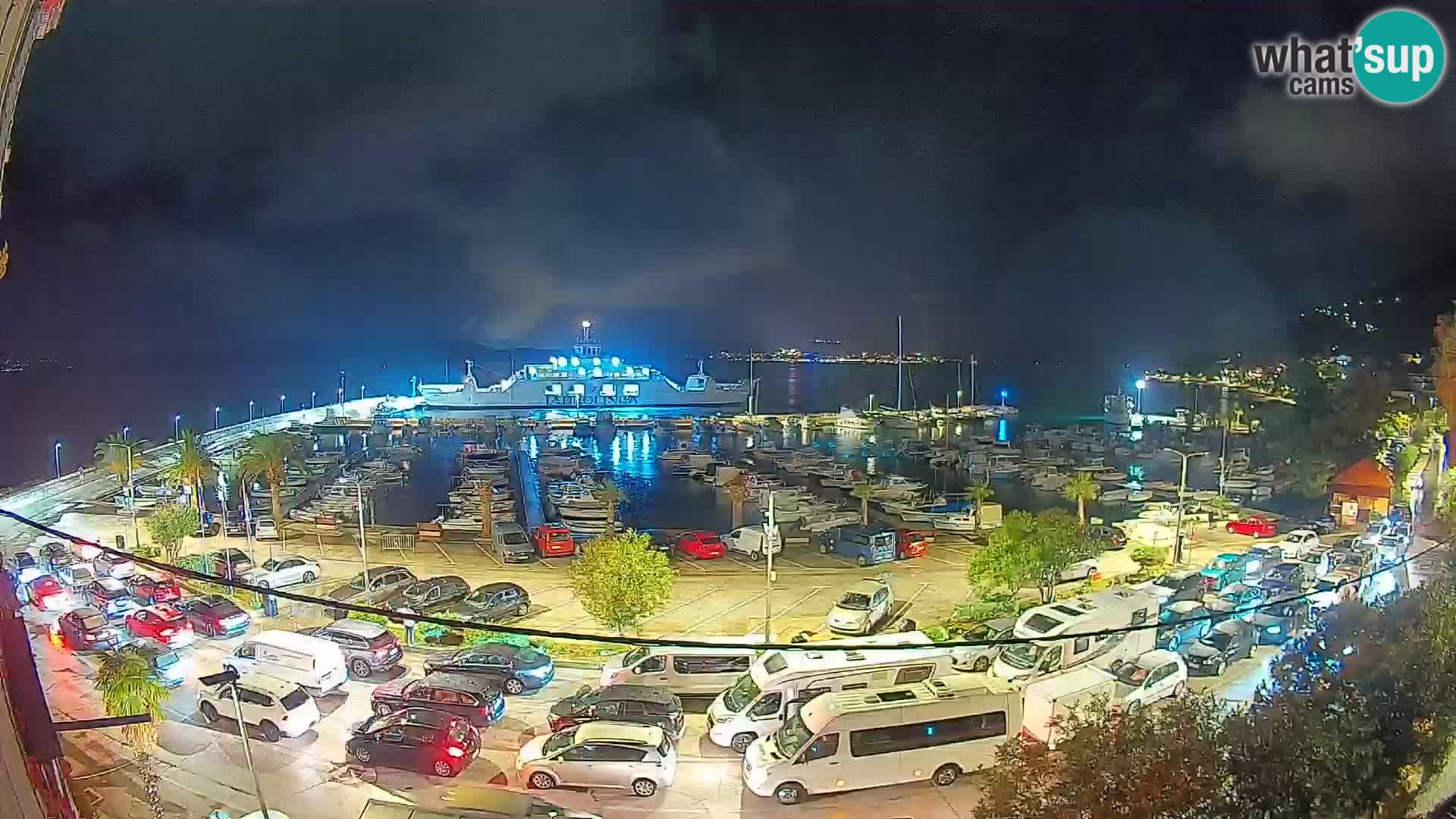 Webcam Orebić Riva – Ferry to Korčula Live