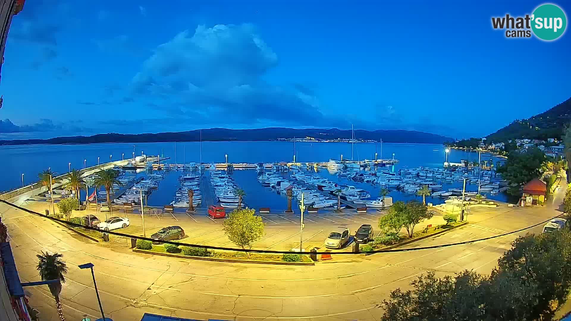 Webcam Orebić Riva – Ferry vers Korčula en direct