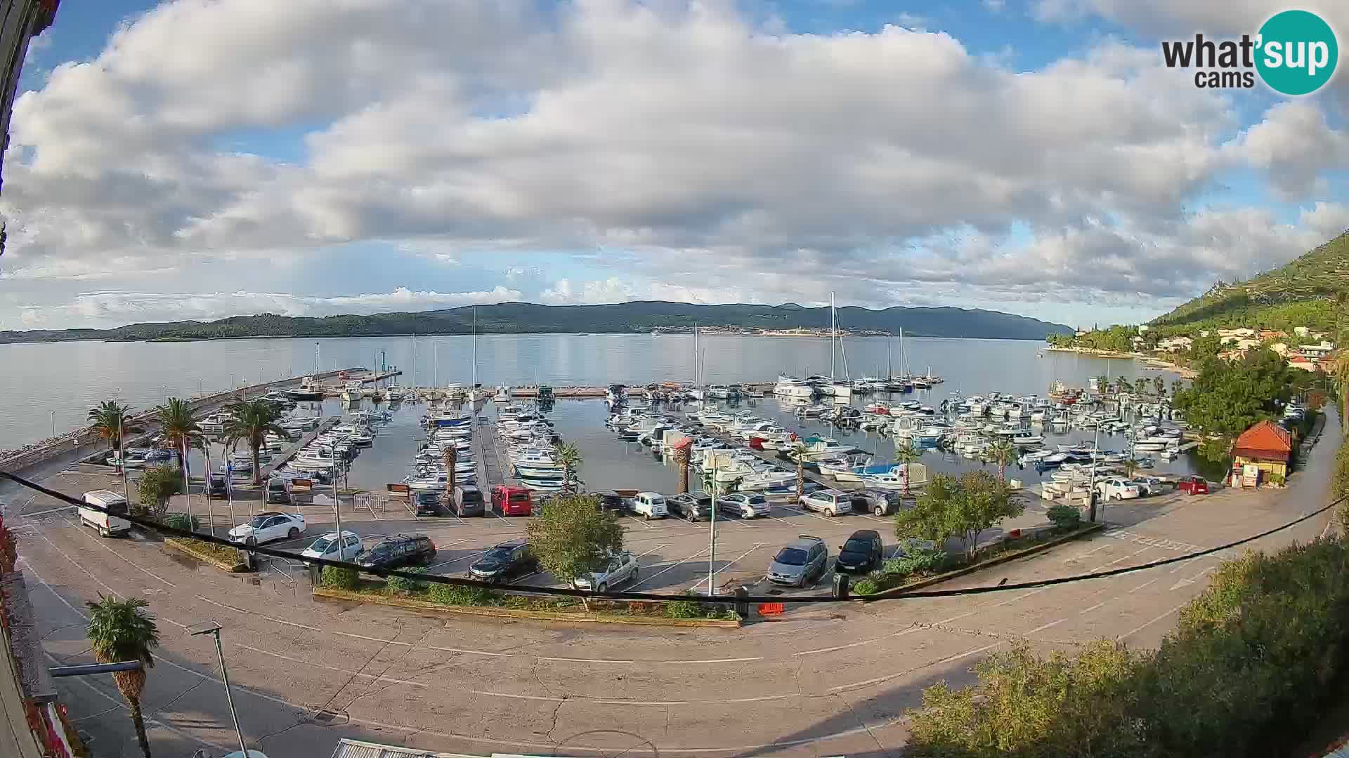 Webcam Orebić Riva – Ferry a Korčula en vivo