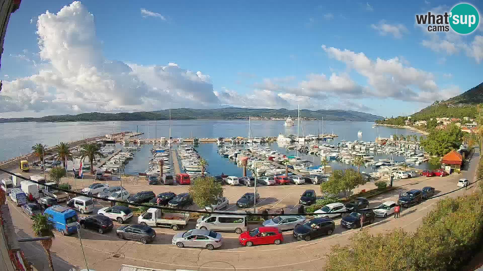 Webcam Orebić Uferpromenade – Fähre nach Korčula Live
