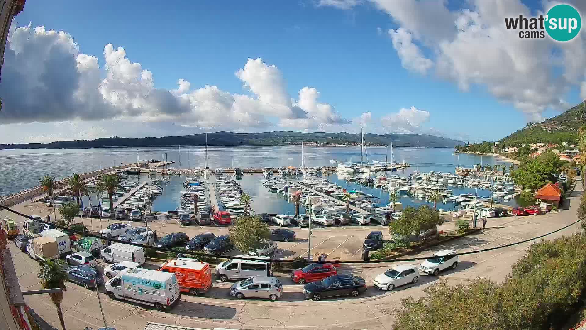 Webcam Orebić Riva – Ferry to Korčula Live