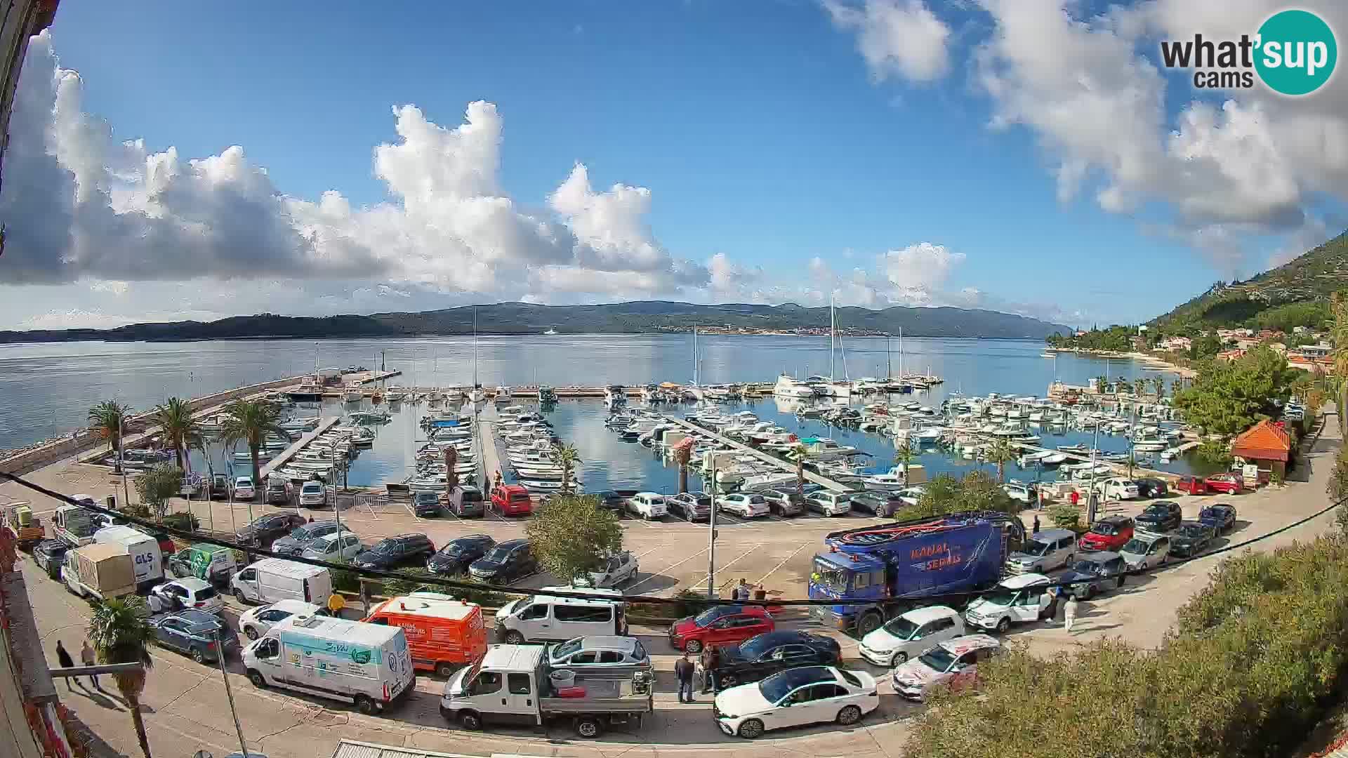 Webcam Orebić Riva – Ferry to Korčula Live