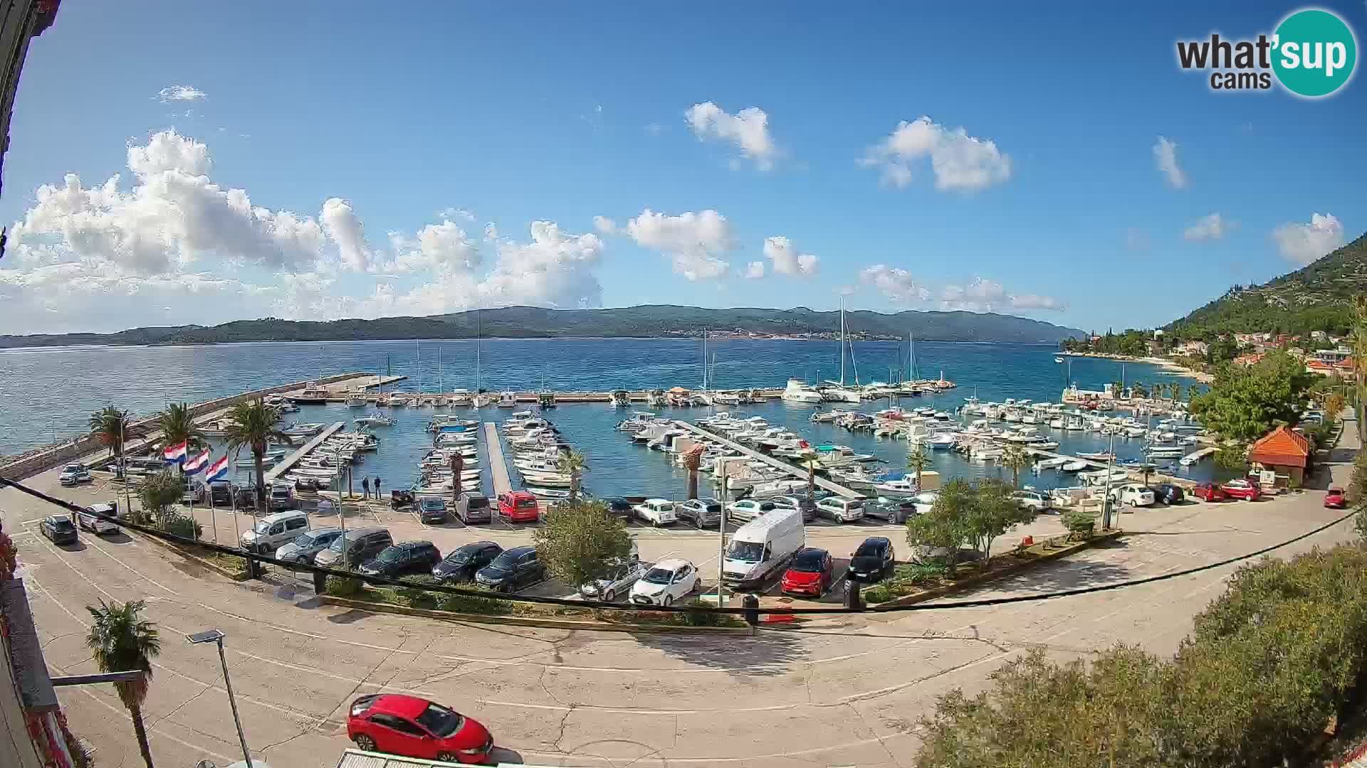 Webcam Orebić Riva – Ferry to Korčula Live