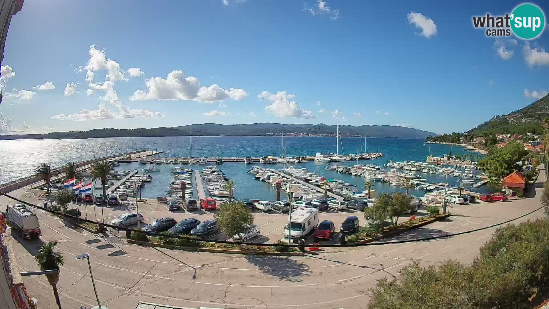 Webcam Orebić Riva – Ferry to Korčula Live