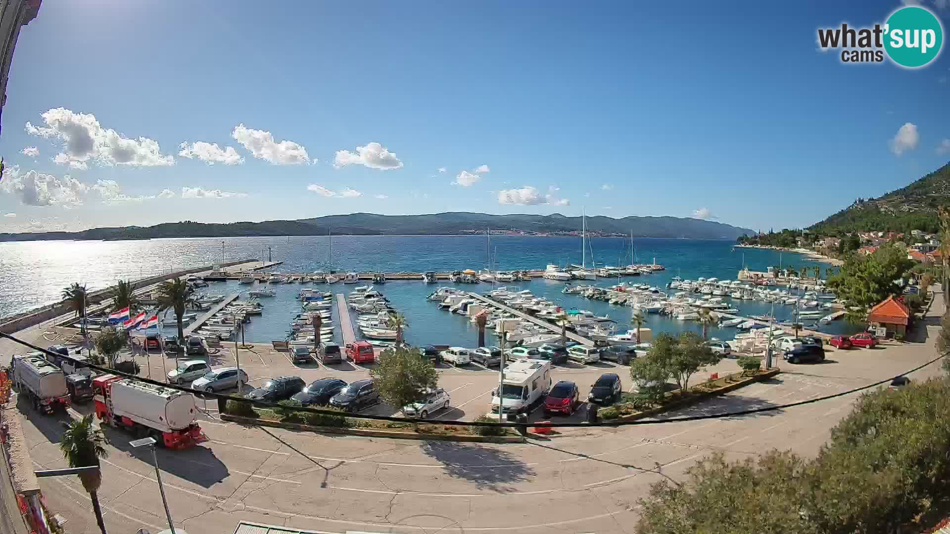 Web kamera Orebić Riva – Trajekt za Korčulu uživo