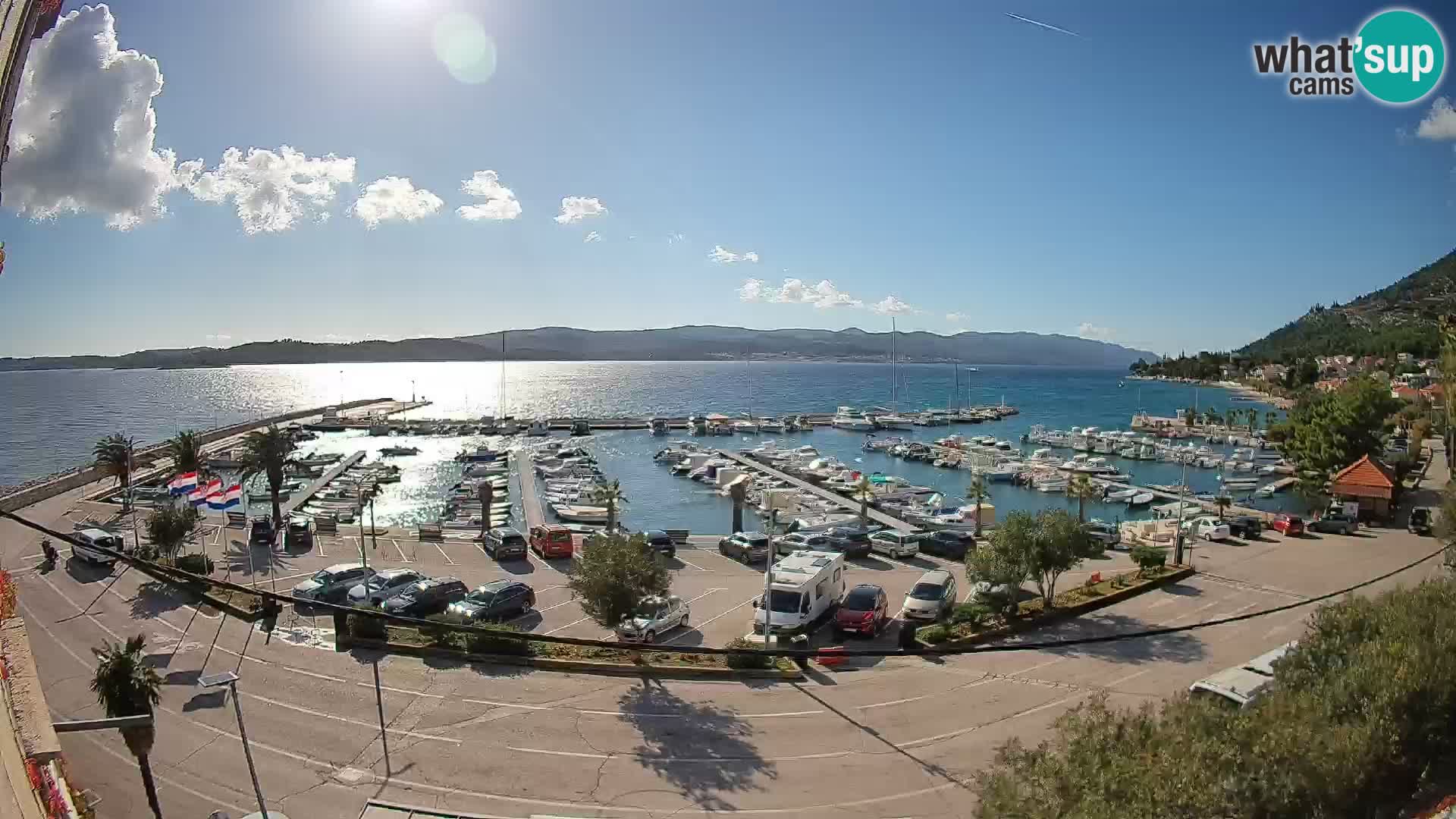 Webcam Orebić Riva – Ferry to Korčula Live