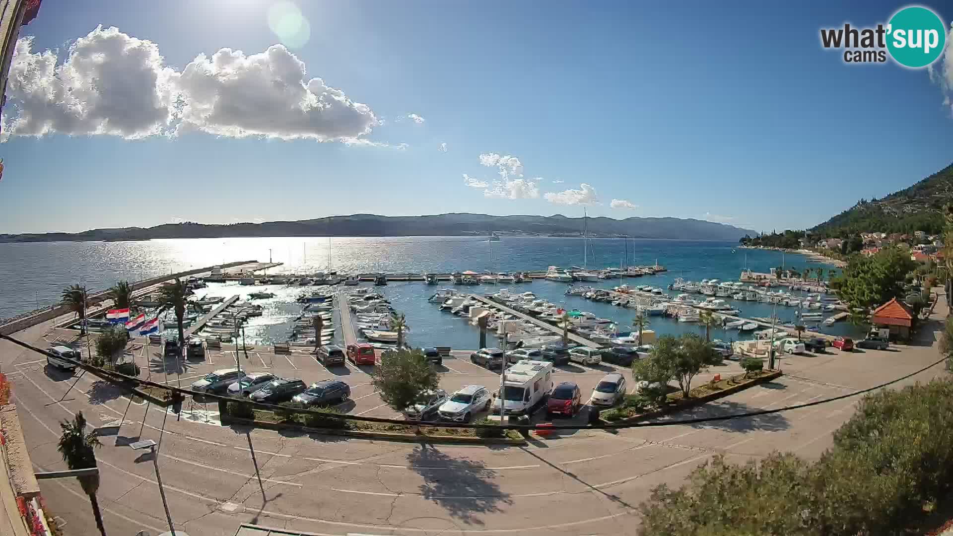 Webcam Orebić Riva – Ferry vers Korčula en direct