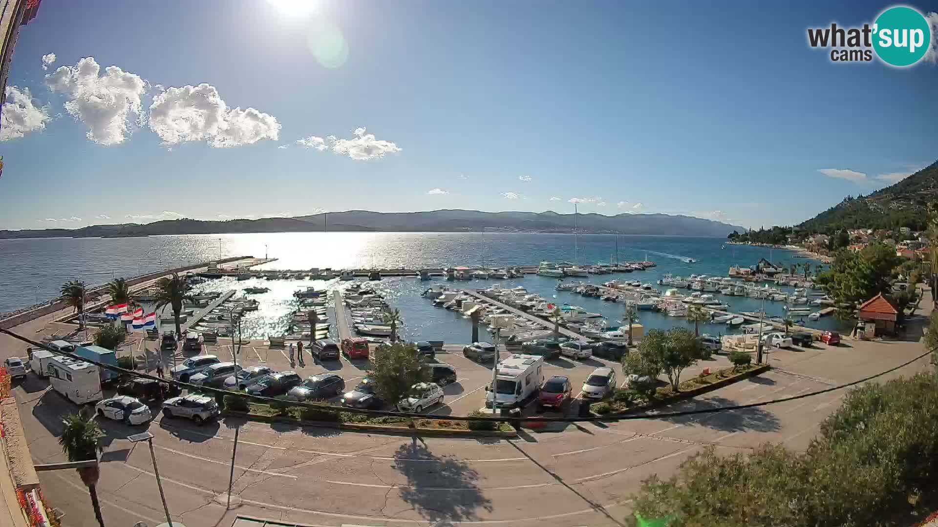 Web kamera Orebić Riva – Trajekt za Korčulu uživo