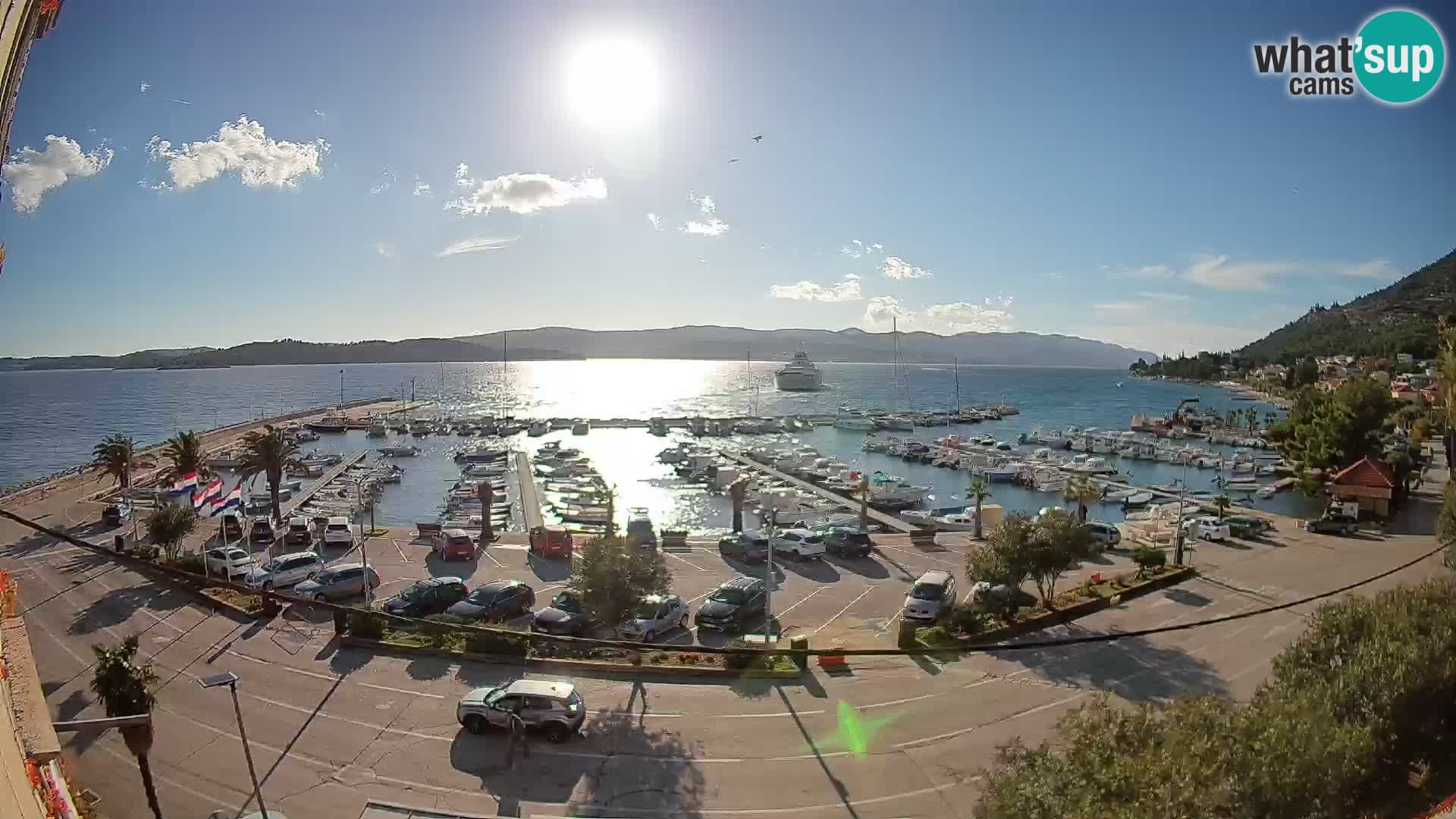 Web kamera Orebić Riva – Trajekt za Korčulu uživo