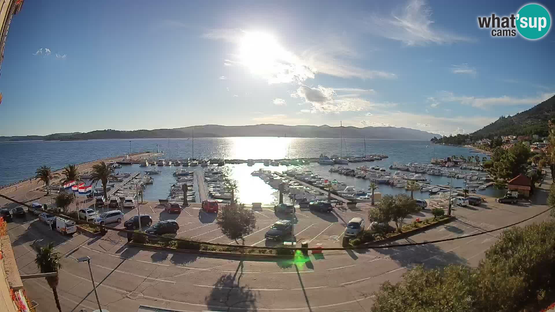 Webcam Orebić Riva – Ferry a Korčula en vivo