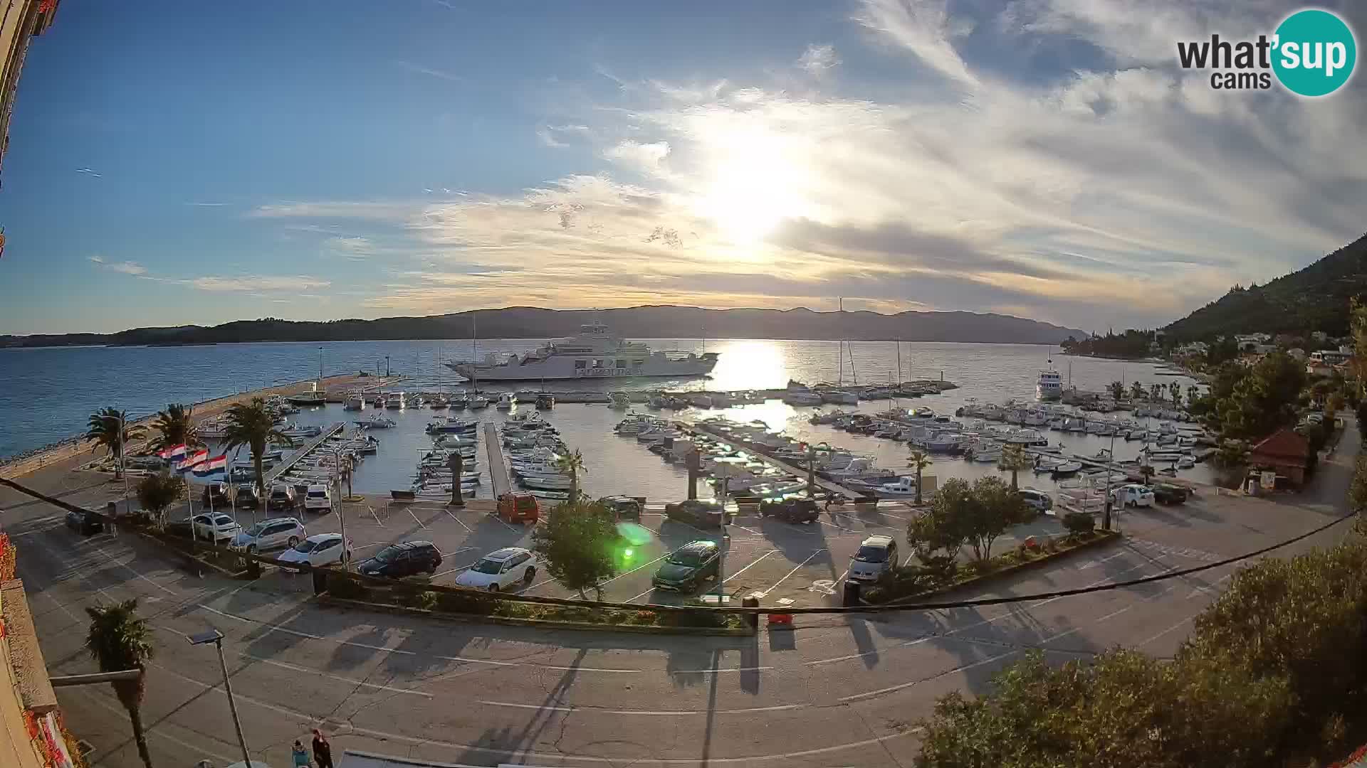 Webcam Orebić Riva – Ferry to Korčula Live