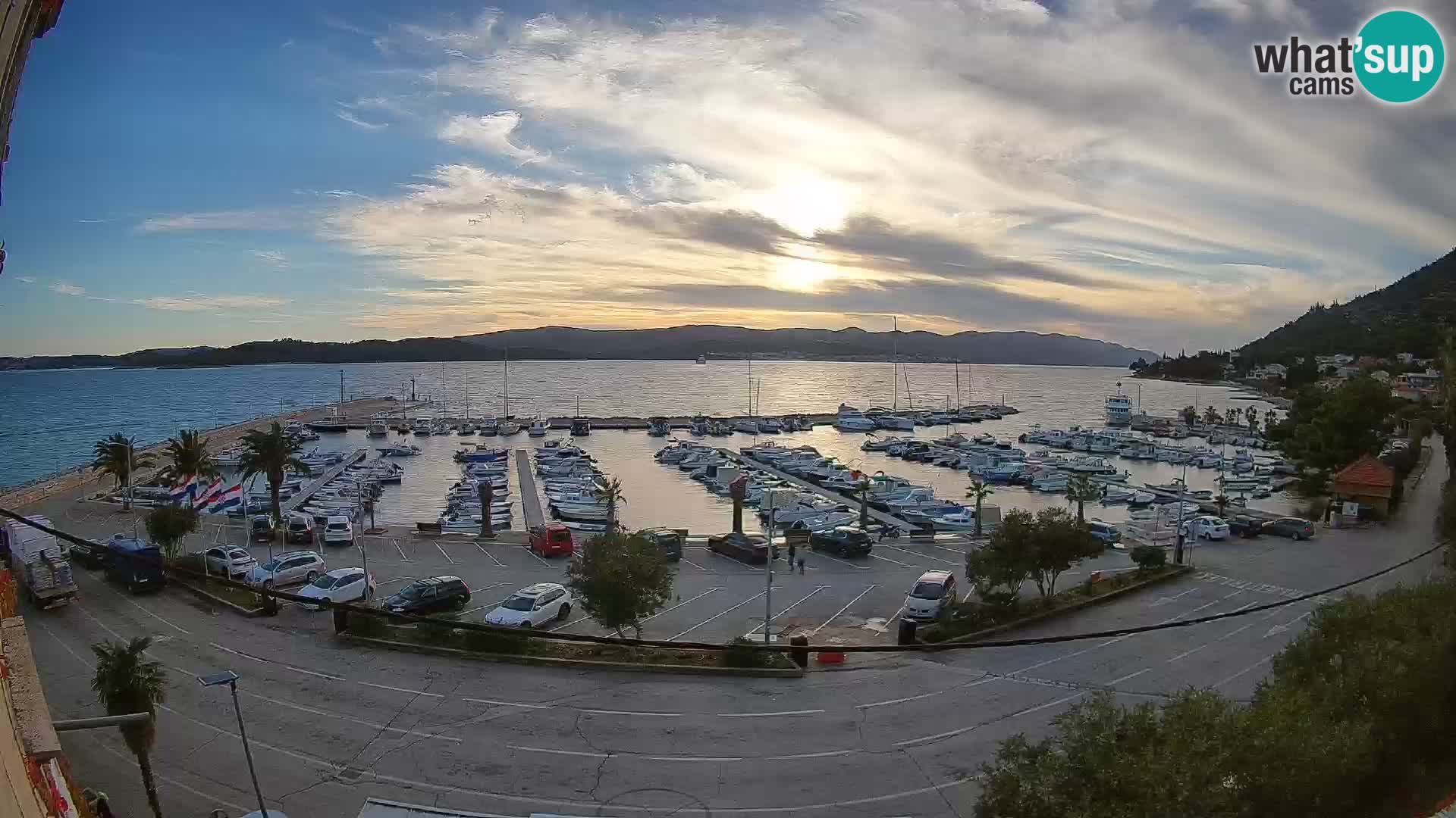 Webcam Orebić Riva – Ferry to Korčula Live