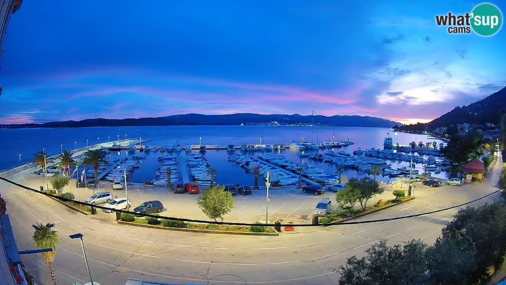 Webcam Orebić Riva – Ferry to Korčula Live