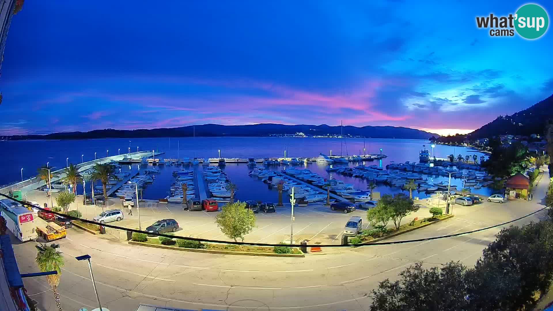 Webcam Orebić Riva – Ferry a Korčula en vivo