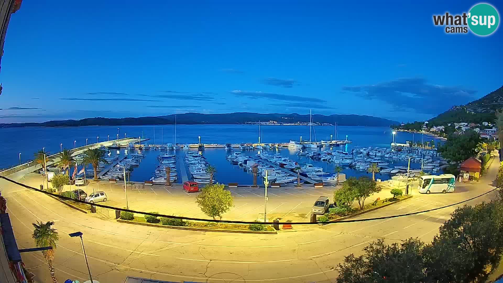 Webcam Orebić Riva – Ferry to Korčula Live