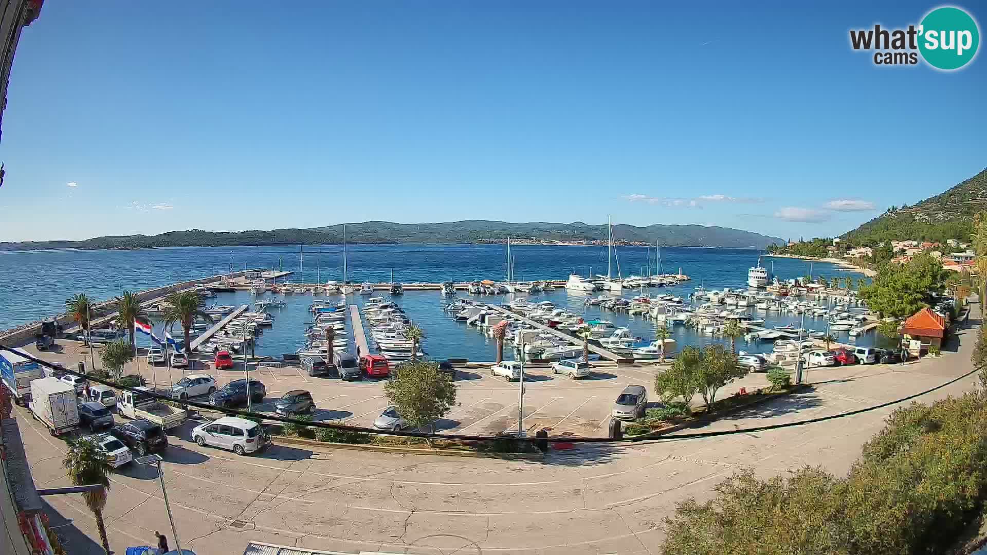 Webcam Orebić Riva – Ferry to Korčula Live