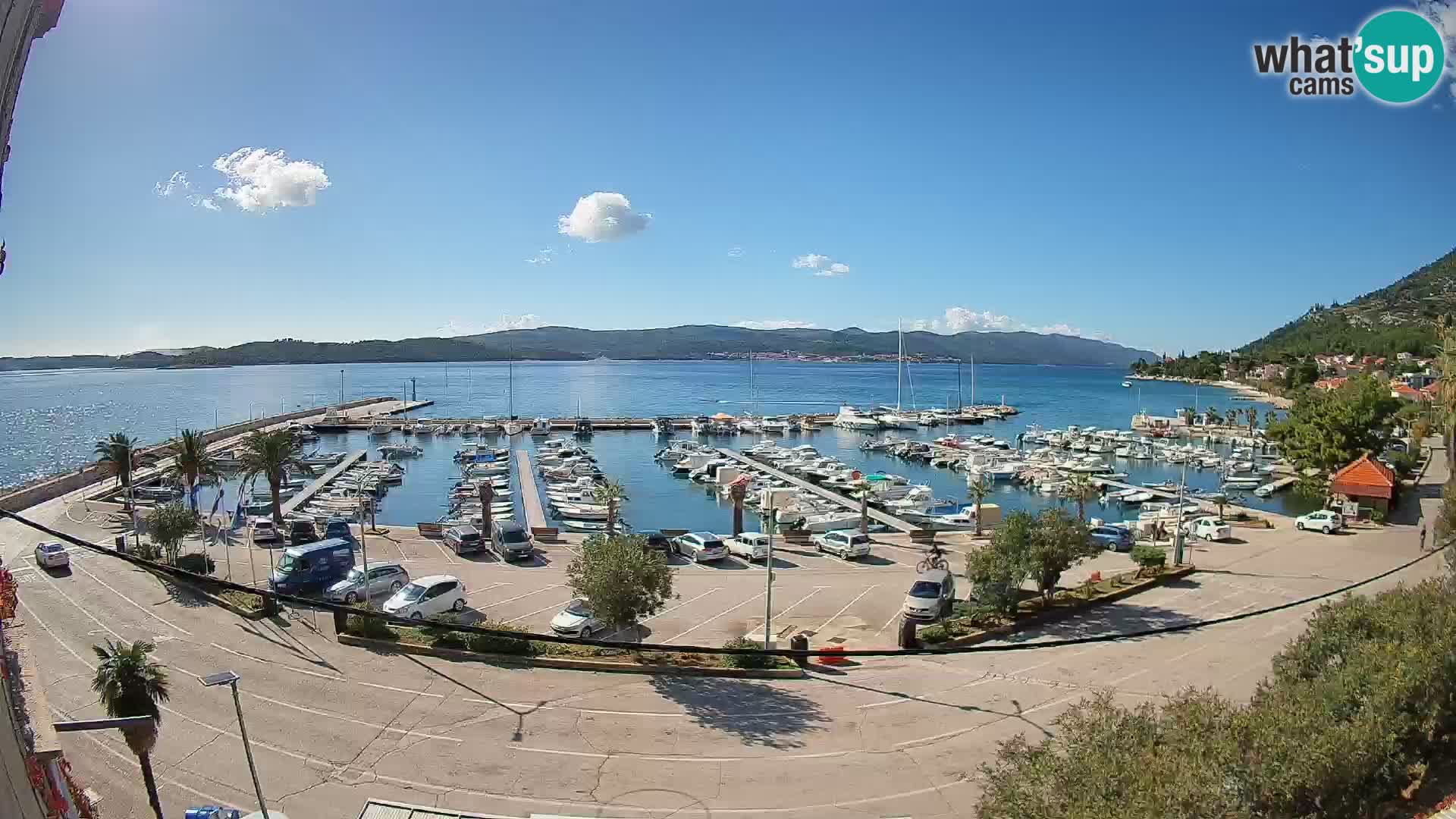 Webcam Orebić Riva – Ferry vers Korčula en direct