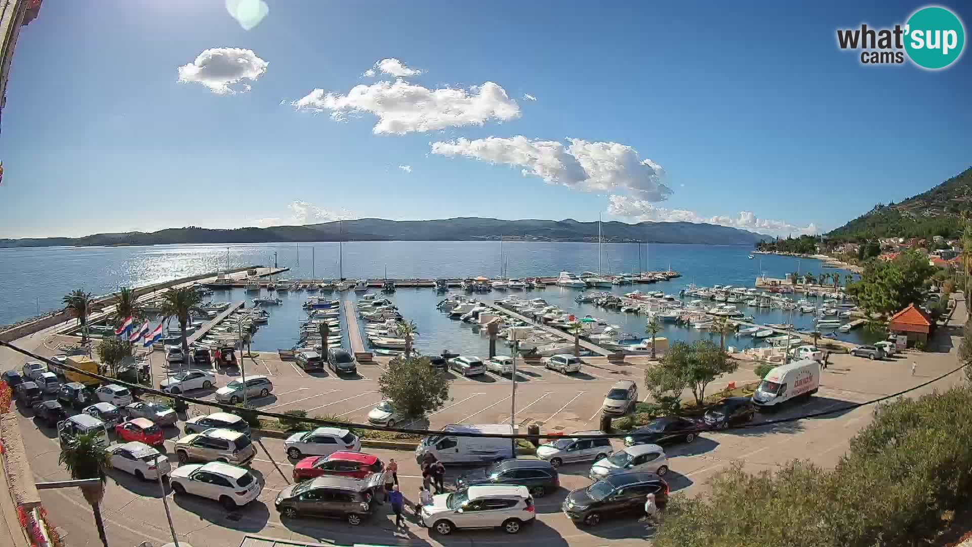 Webcam Orebić Riva – Ferry a Korčula en vivo