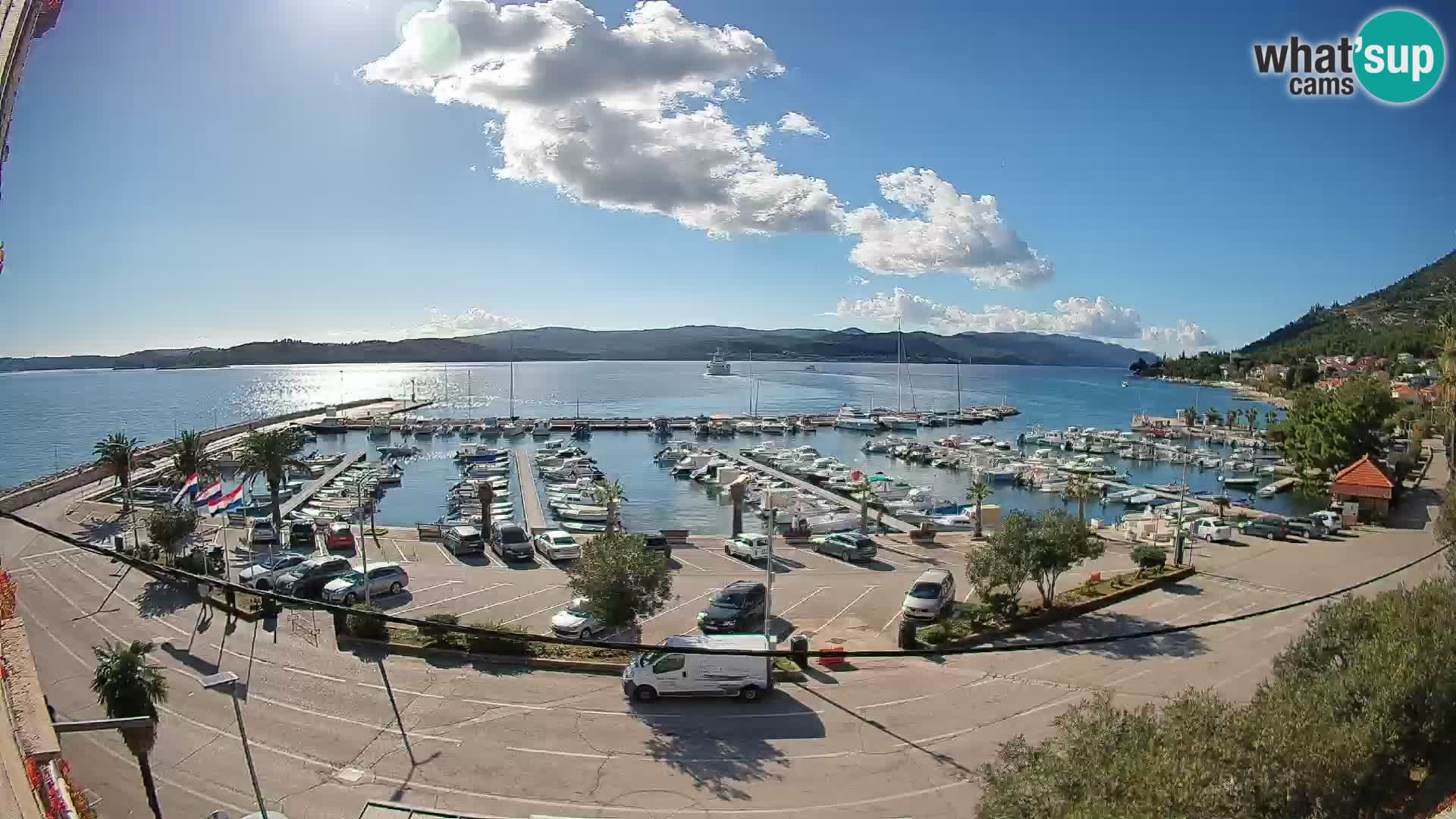 Webcam Orebić Riva – Ferry vers Korčula en direct