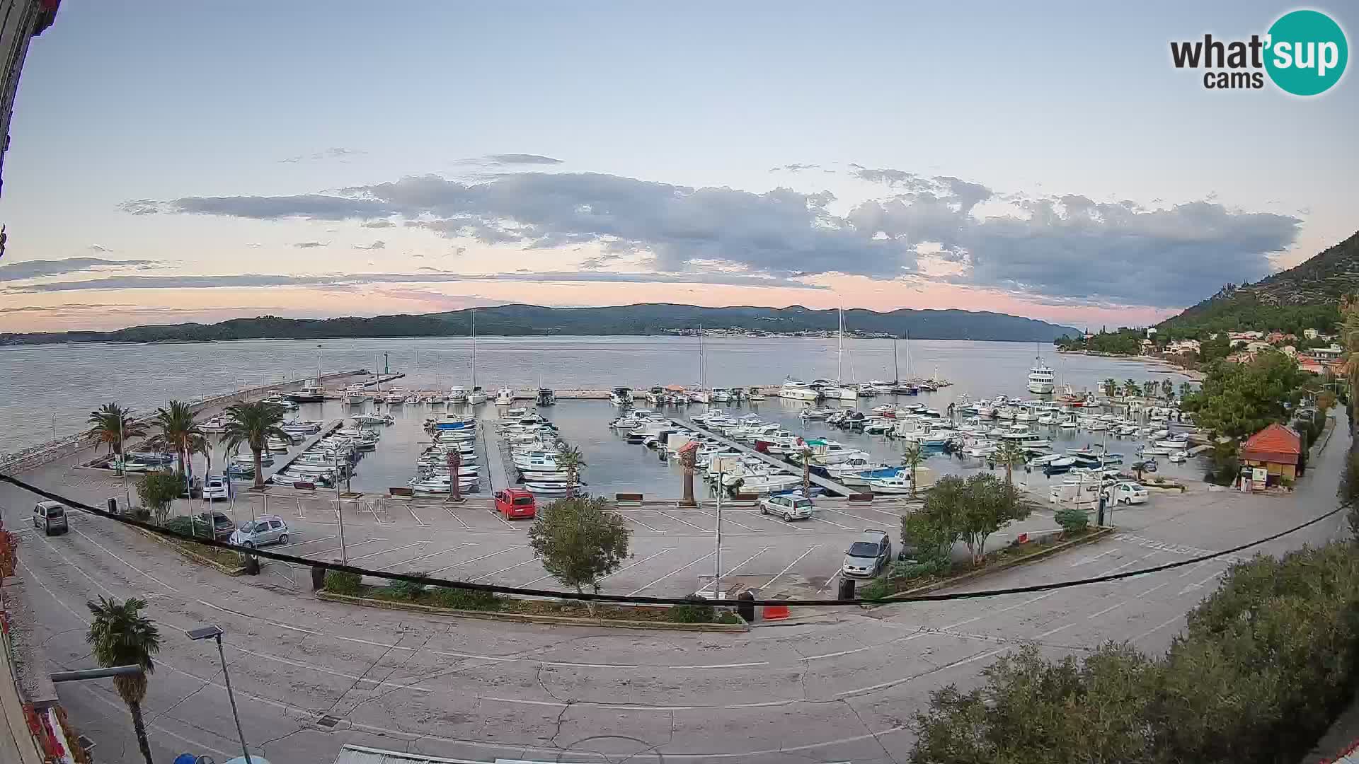 Webcam Orebić Riva – Ferry to Korčula Live