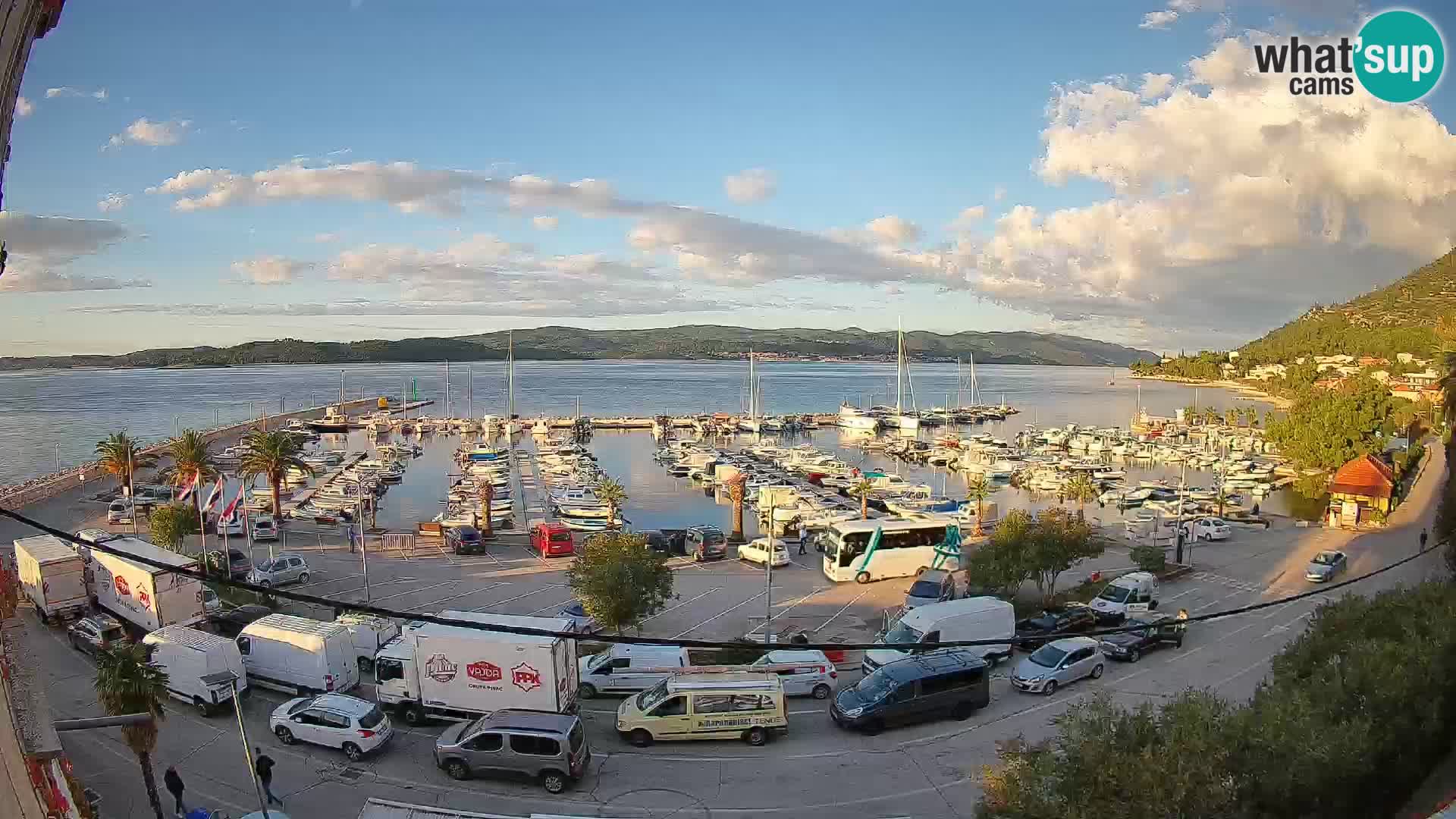 Webcam Orebić Riva – Ferry to Korčula Live