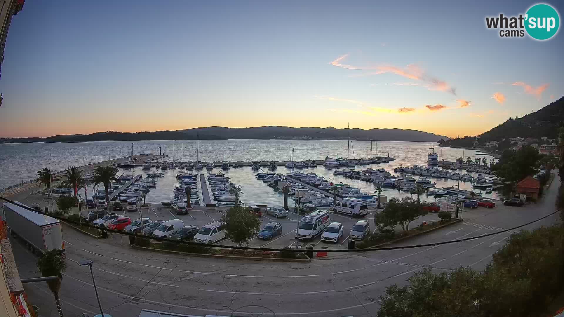 Webcam Orebić Riva – Ferry to Korčula Live