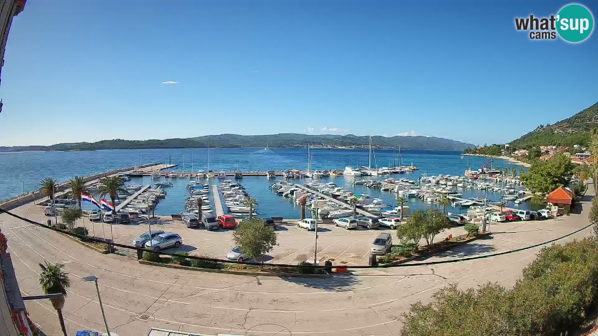 Webcam Orebić Riva – Ferry vers Korčula en direct