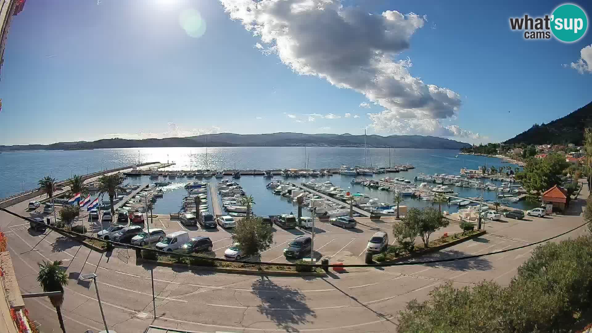 Webcam Orebić Riva – Ferry to Korčula Live