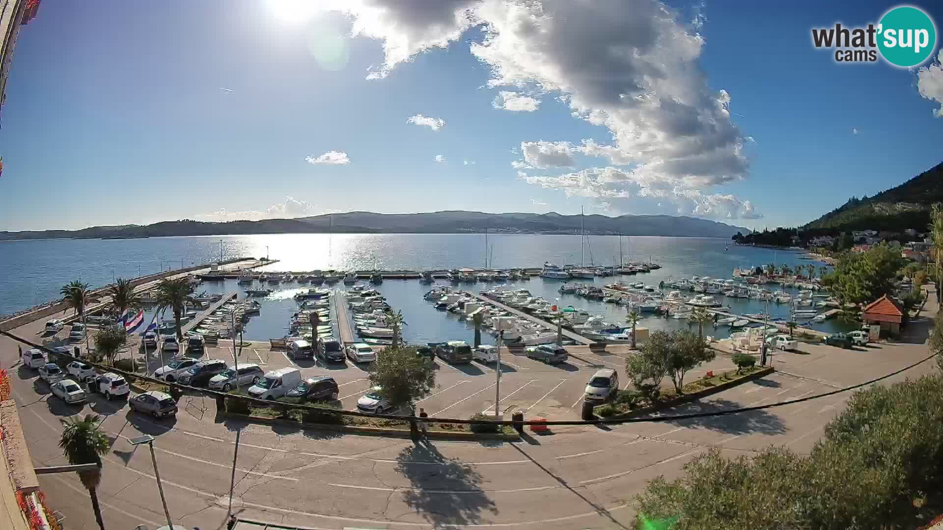 Webcam Orebić Riva – Ferry vers Korčula en direct