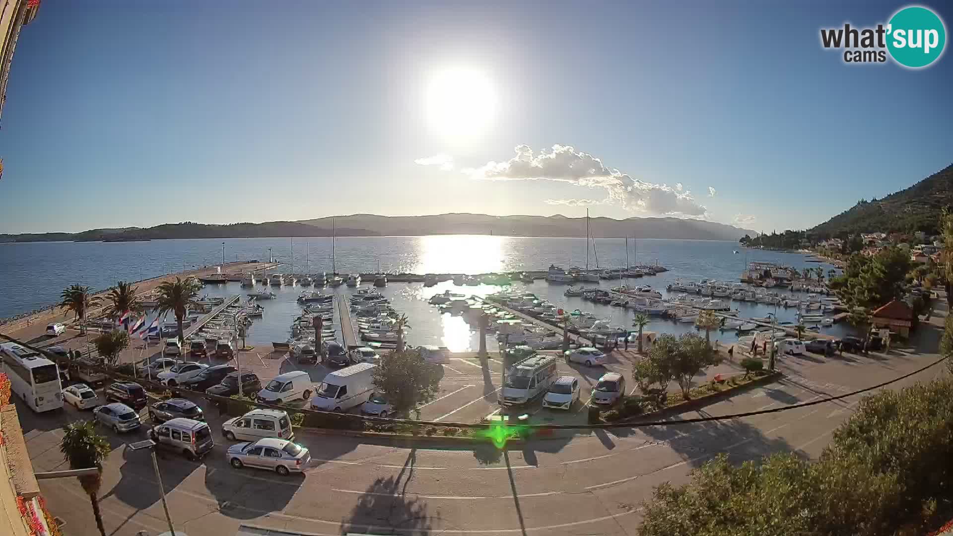 Webcam Orebić Riva – Ferry a Korčula en vivo