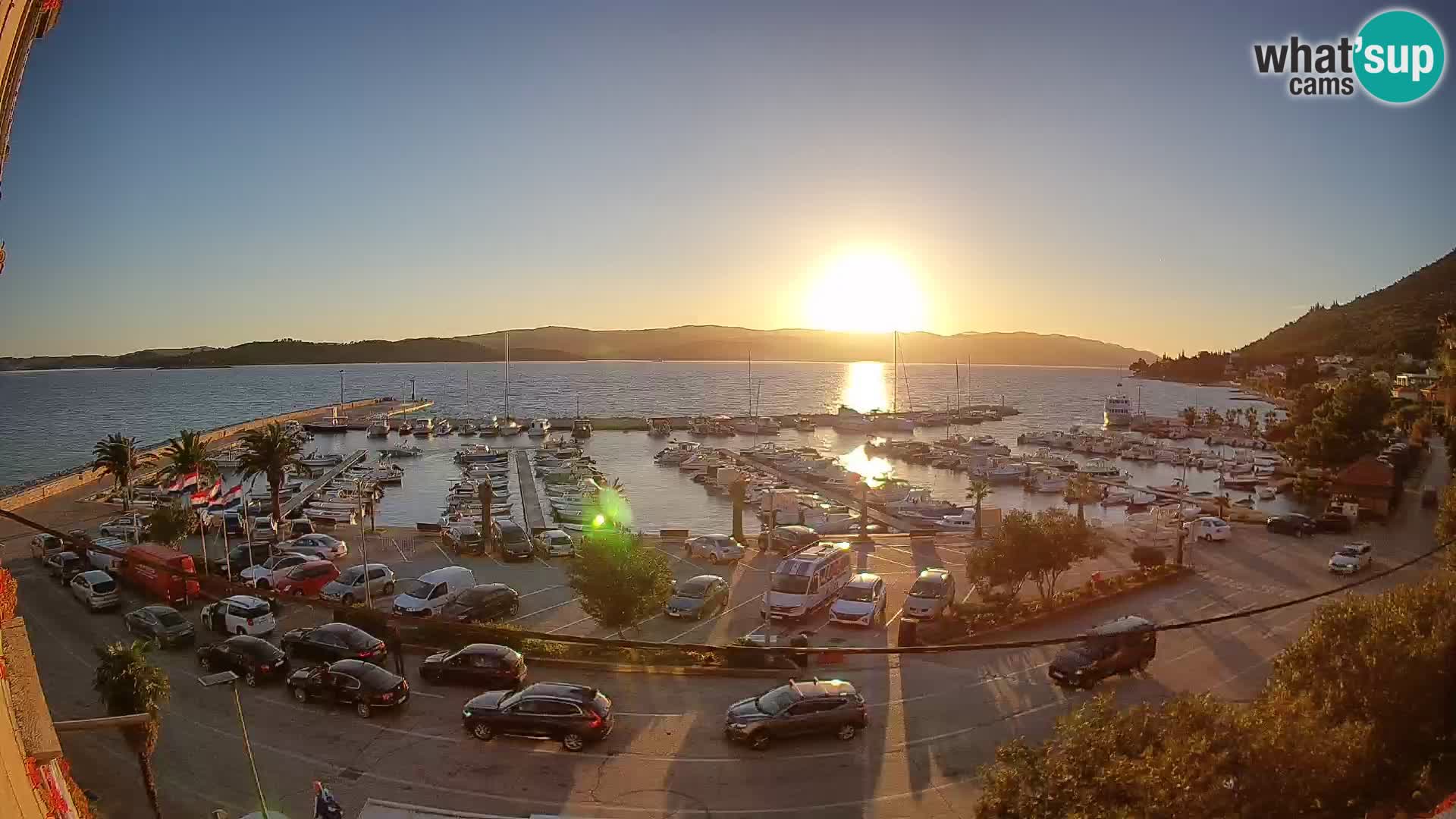 Webcam Orebić Riva – Ferry to Korčula Live