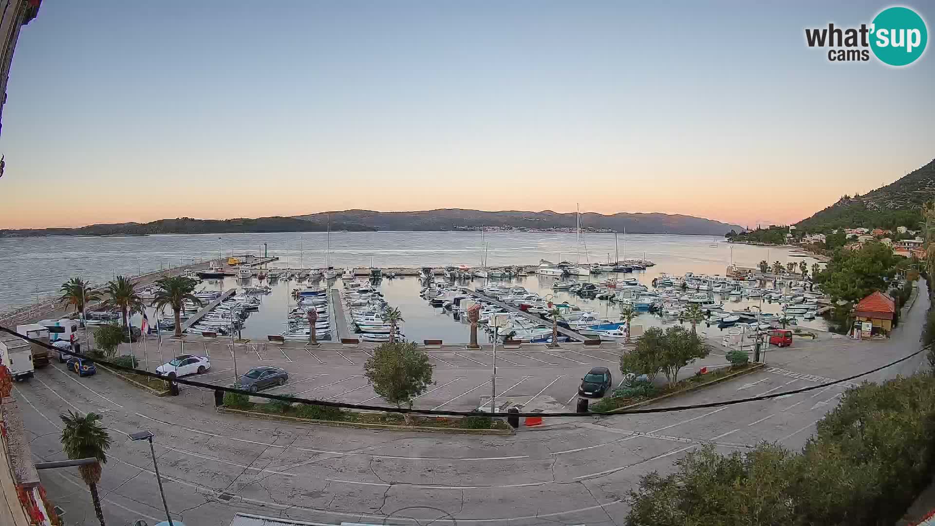 Webcam Orebić Riva – Ferry vers Korčula en direct