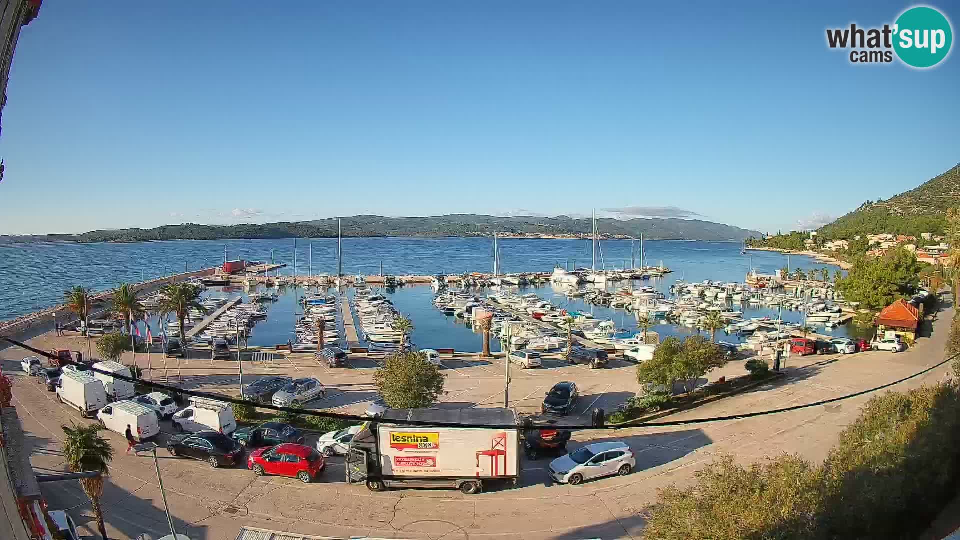 Webcam Orebić Riva – Ferry to Korčula Live
