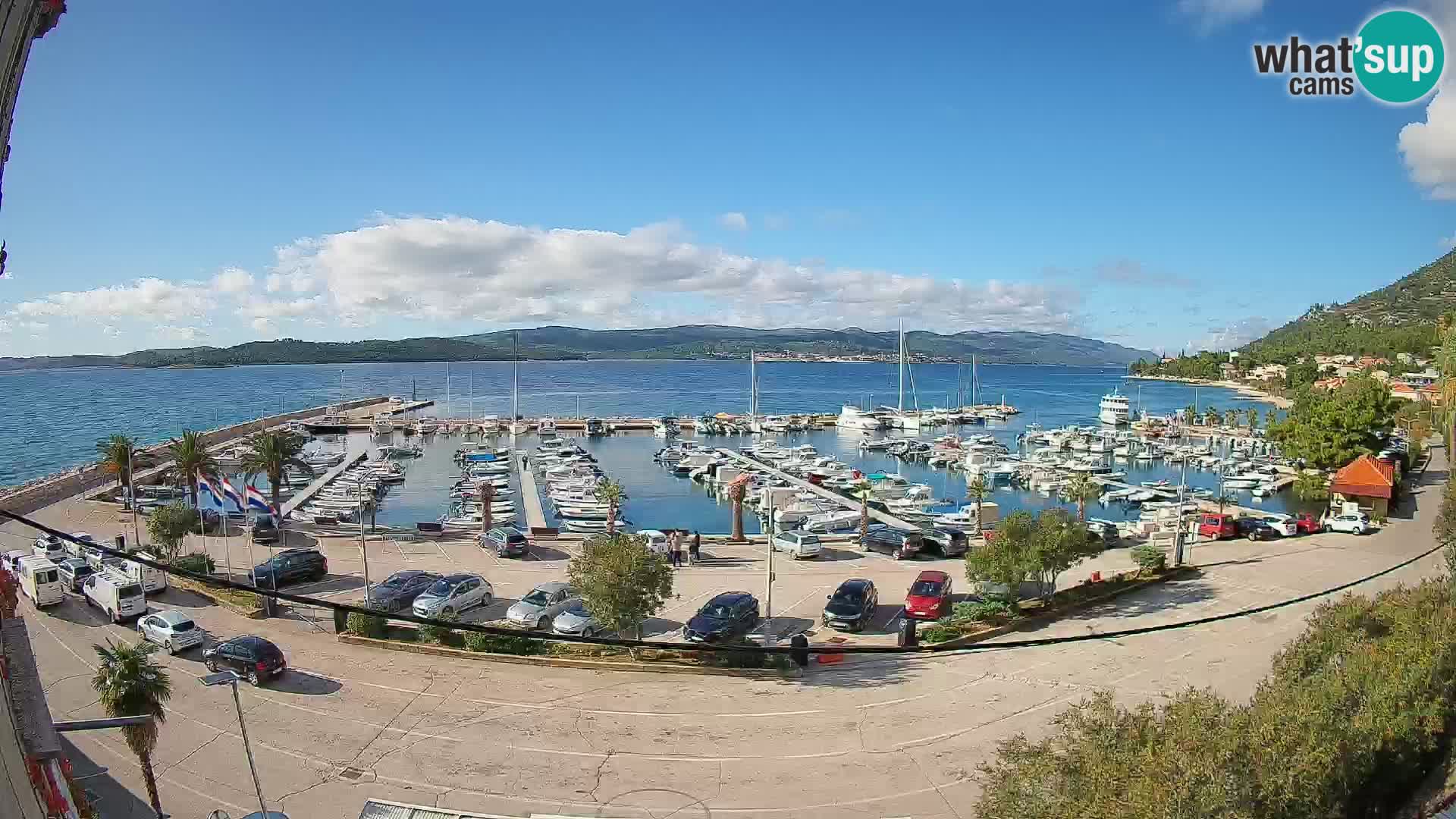 Webcam Orebić Riva – Ferry to Korčula Live