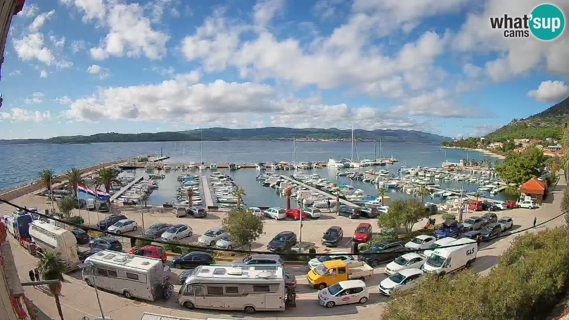 Webcam Orebić Riva – Ferry to Korčula Live