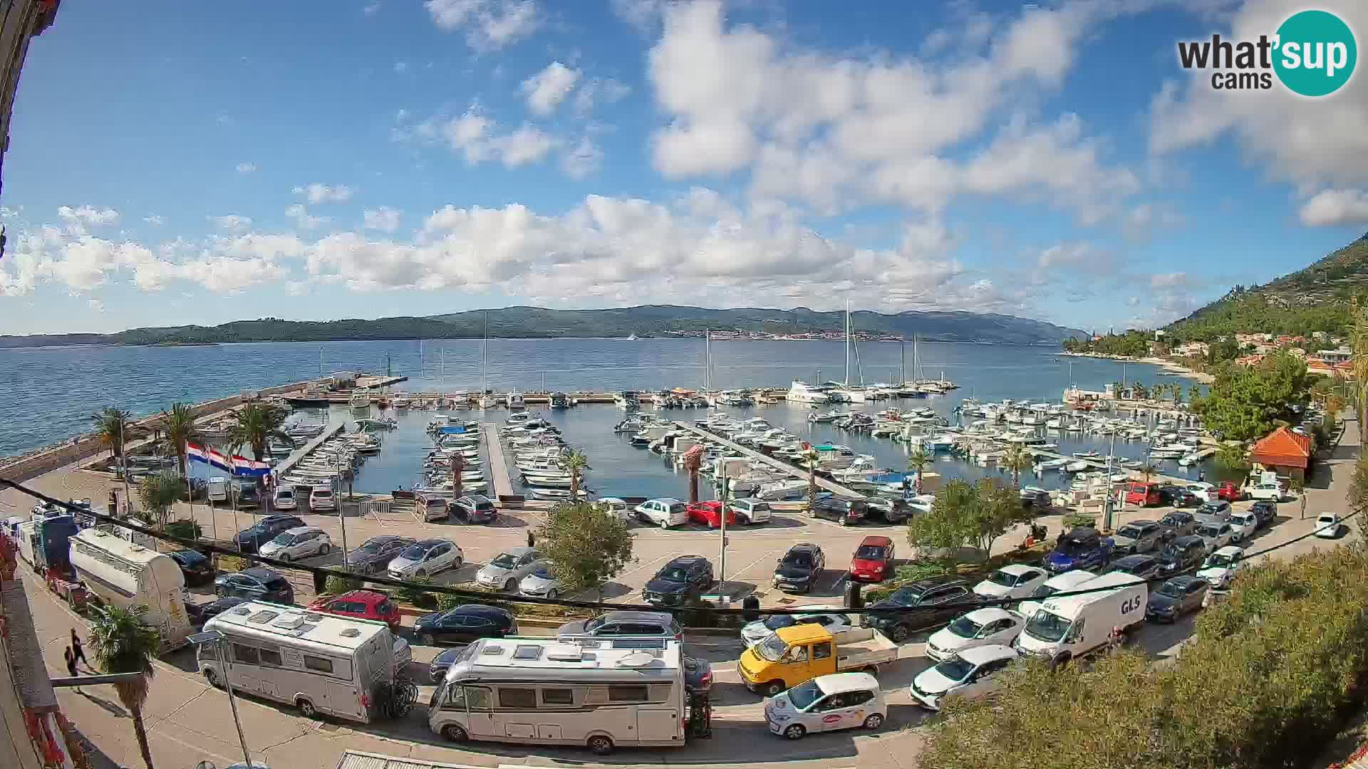 Webcam Orebić Riva – Ferry to Korčula Live