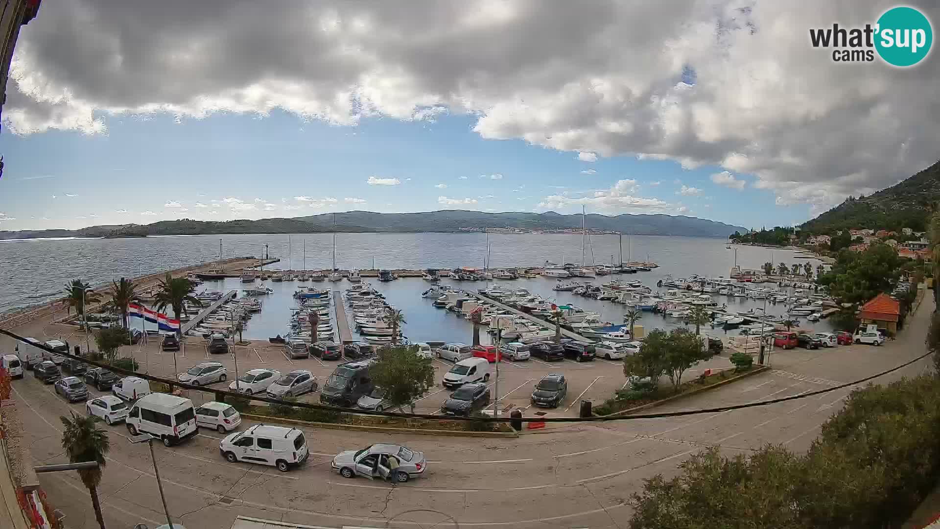 Webcam Orebić Riva – Ferry a Korčula en vivo
