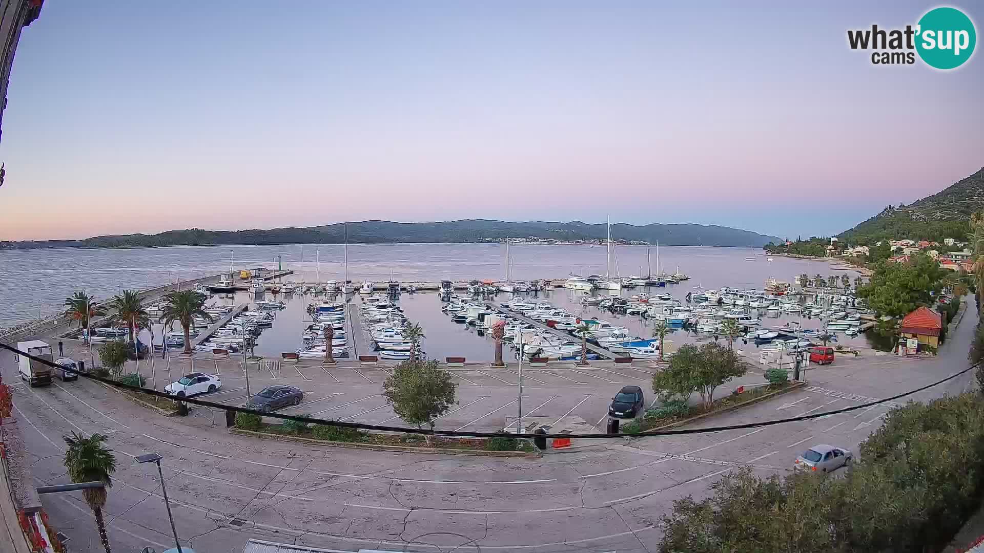 Webcam Orebić Riva – Ferry a Korčula en vivo