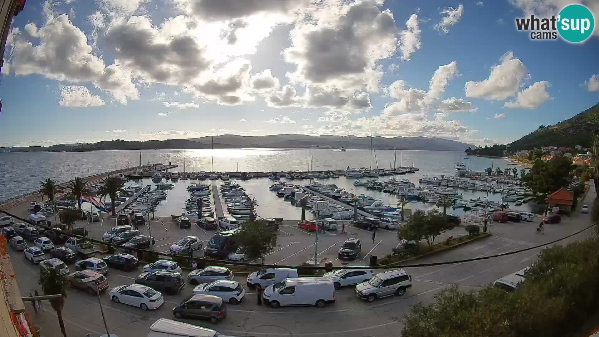 Webcam Orebić Riva – Ferry to Korčula Live