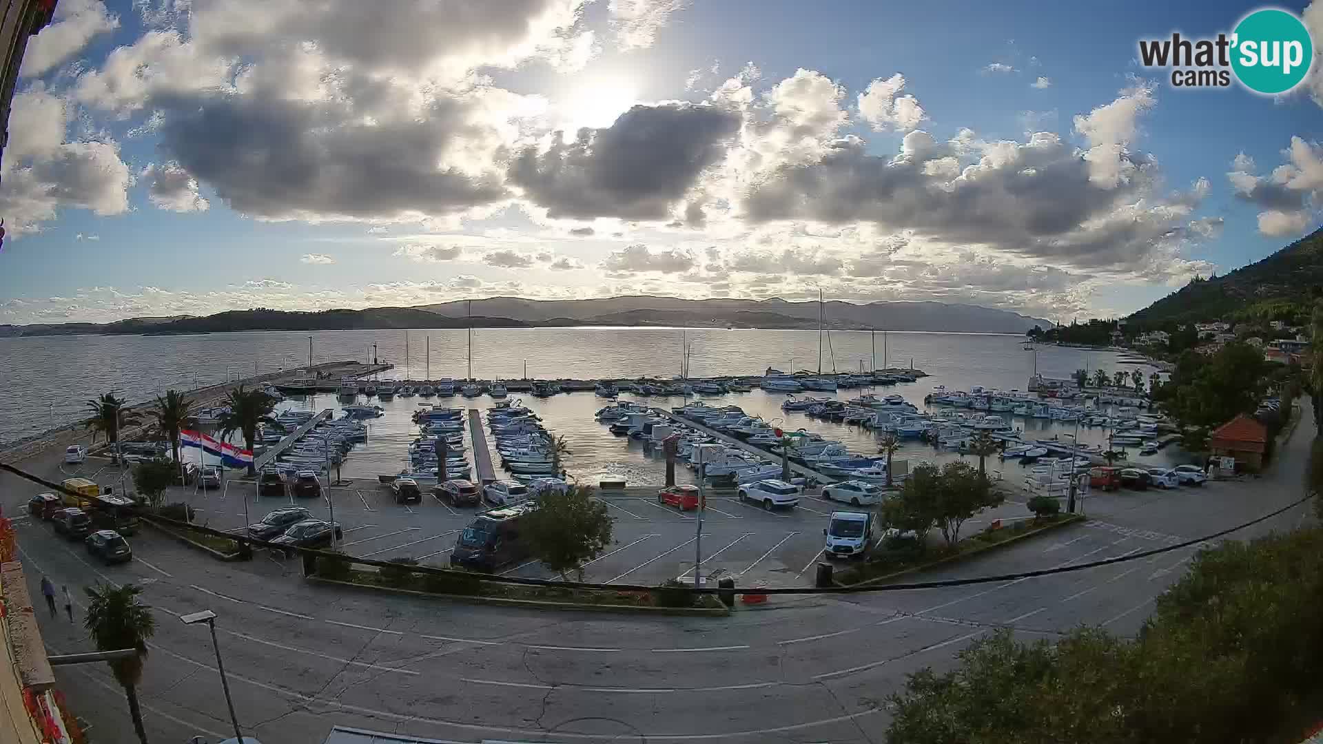 Webcam Orebić Riva – Ferry vers Korčula en direct