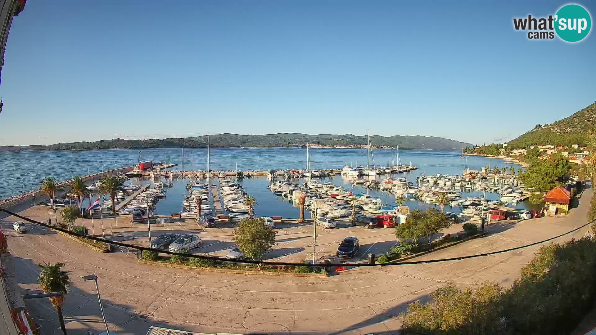 Webcam Orebić Uferpromenade – Fähre nach Korčula Live