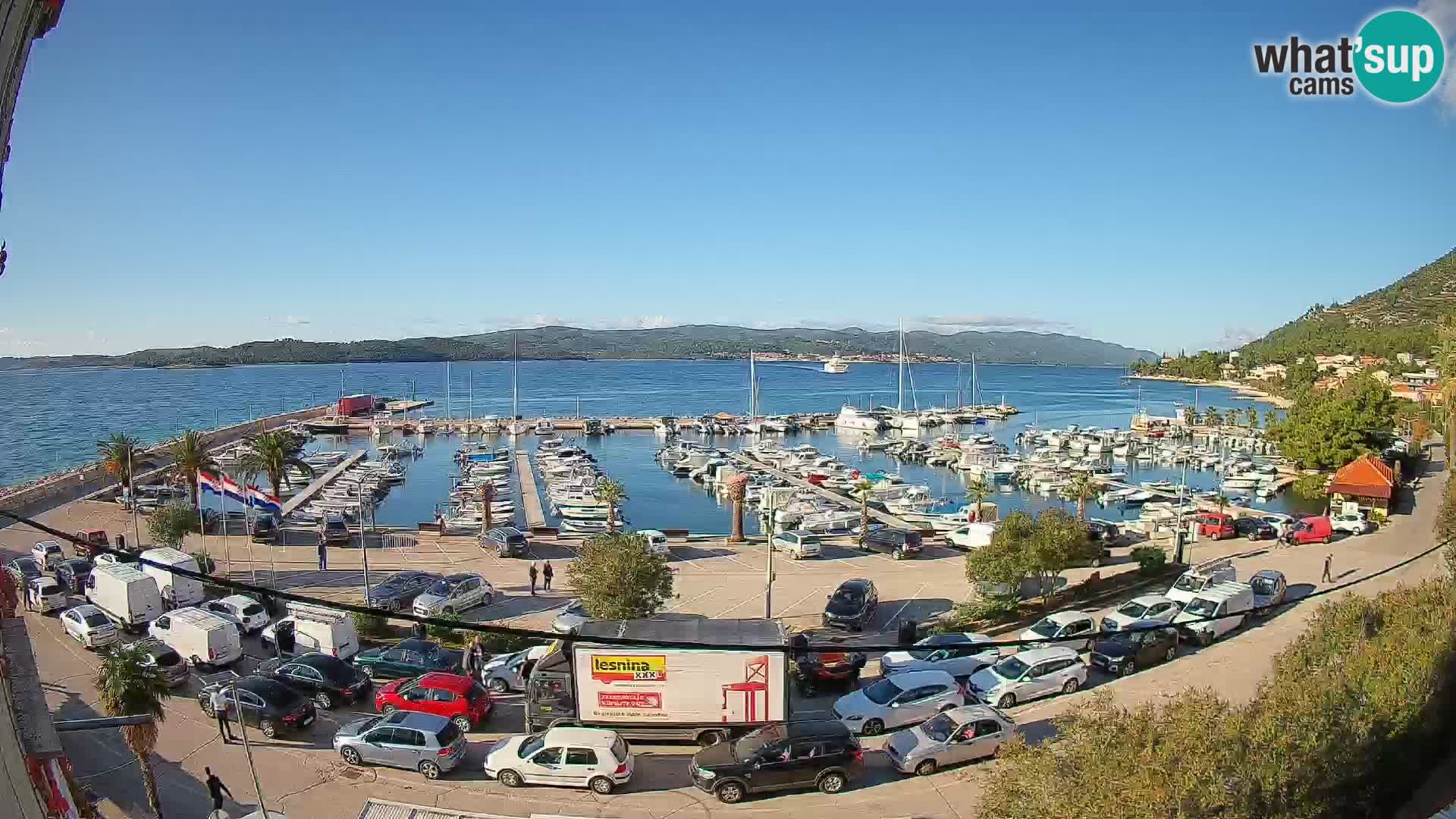 Webcam Orebić Riva – Ferry vers Korčula en direct