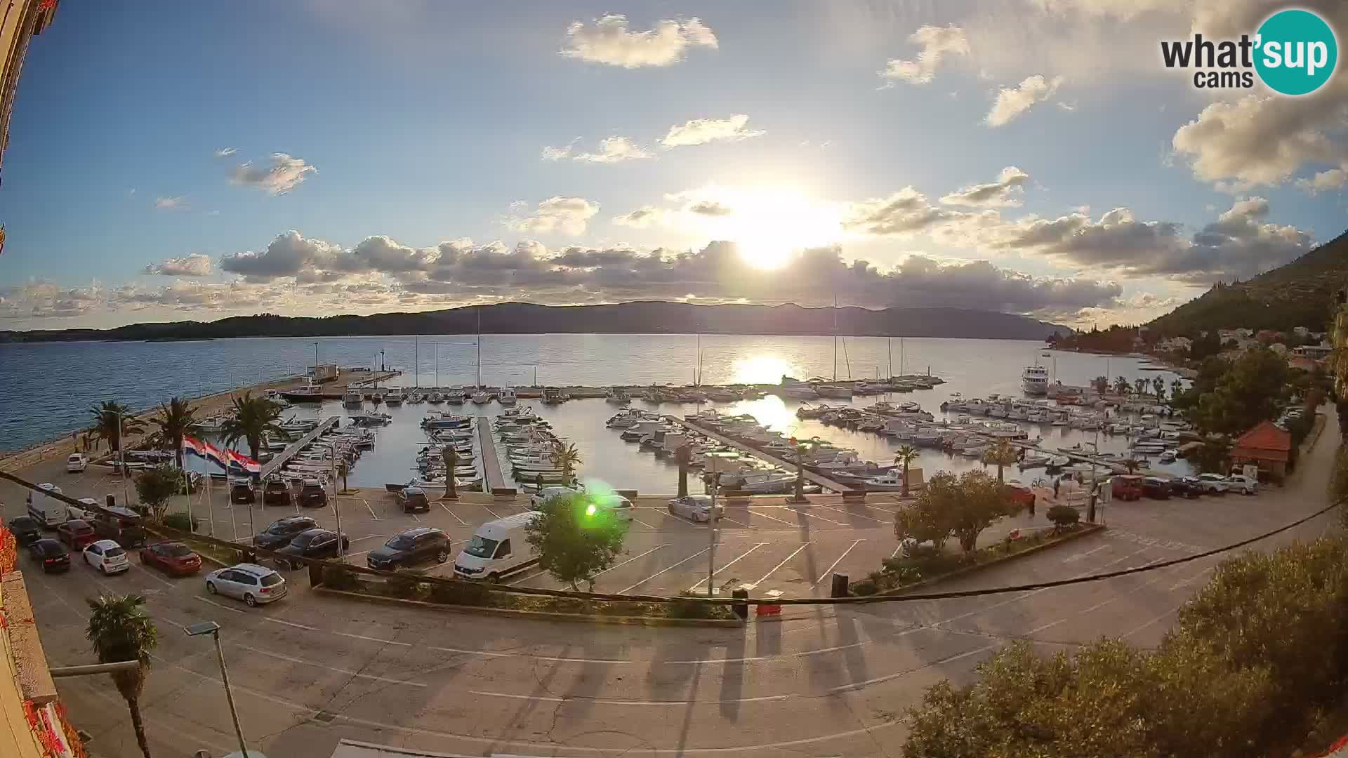 Webcam Orebić Riva – Ferry vers Korčula en direct
