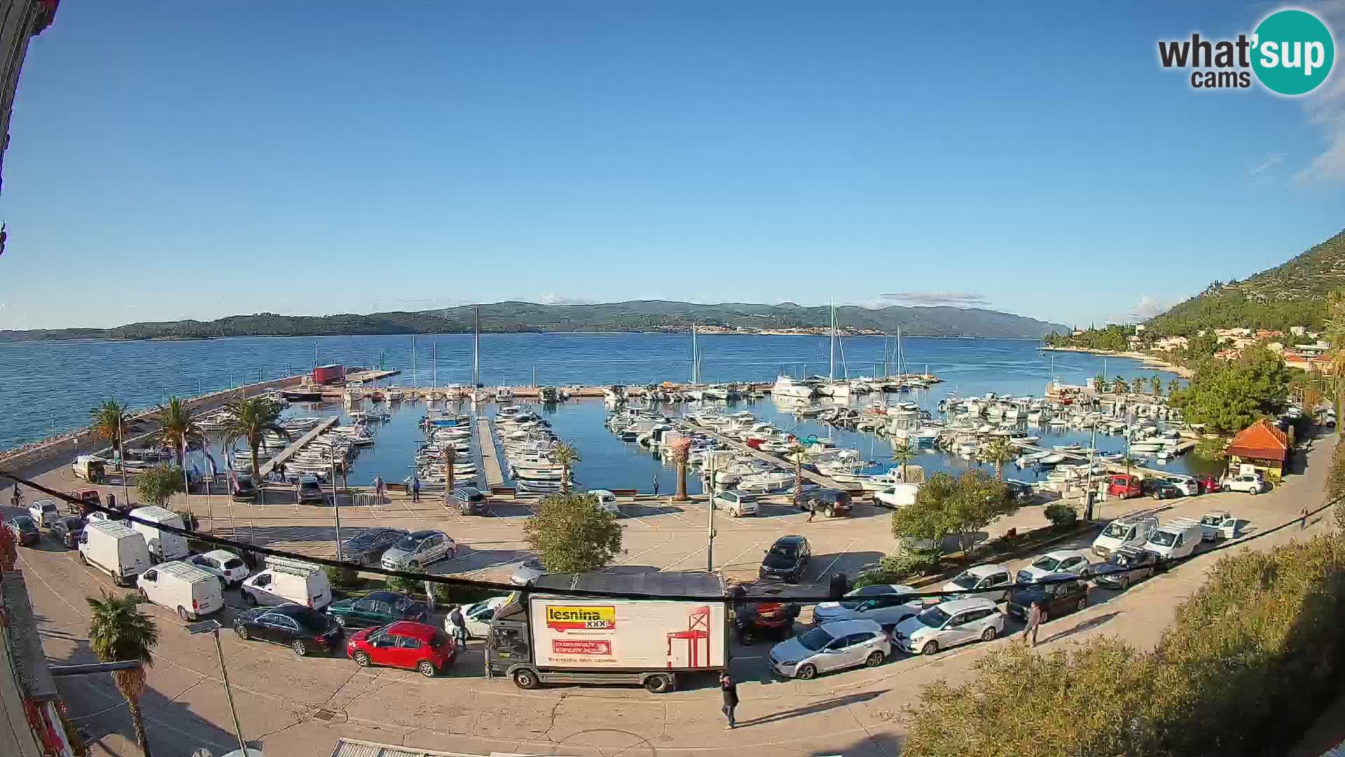 Webcam Orebić Riva – Ferry vers Korčula en direct