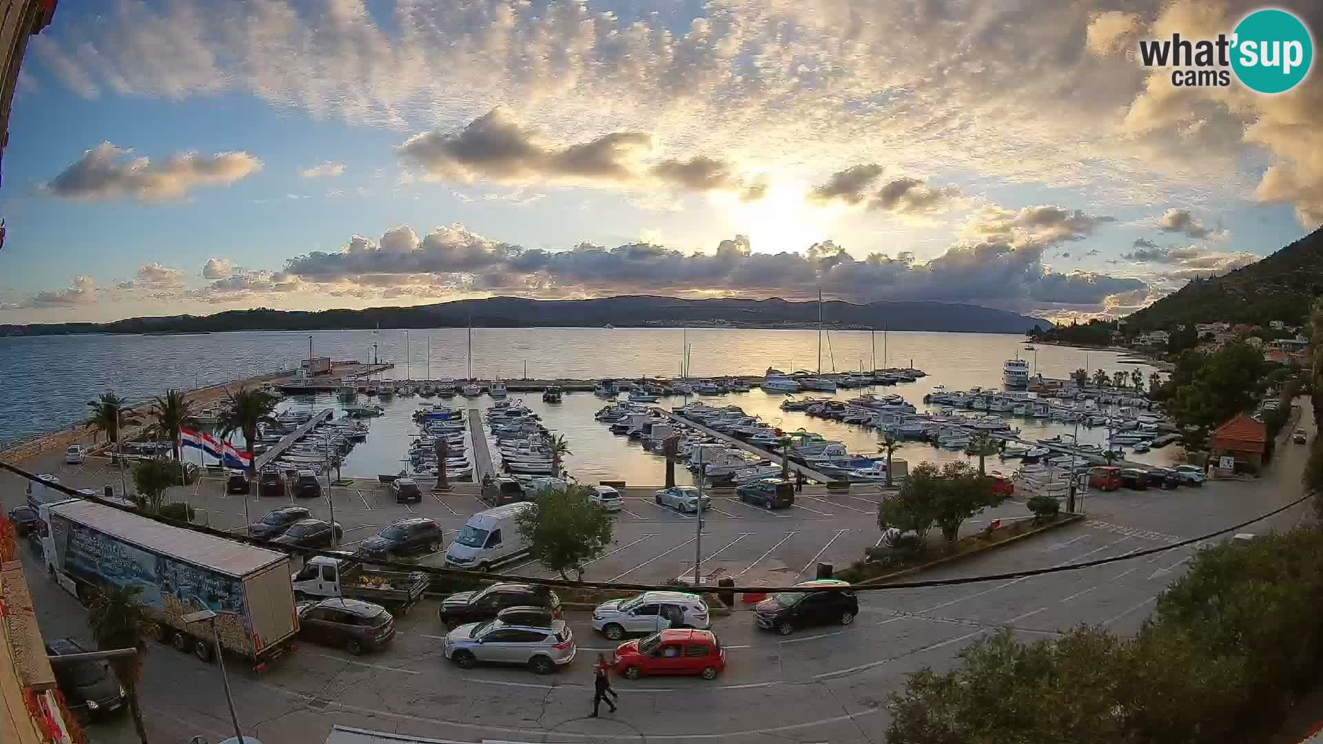 Webcam Orebić Riva – Ferry to Korčula Live