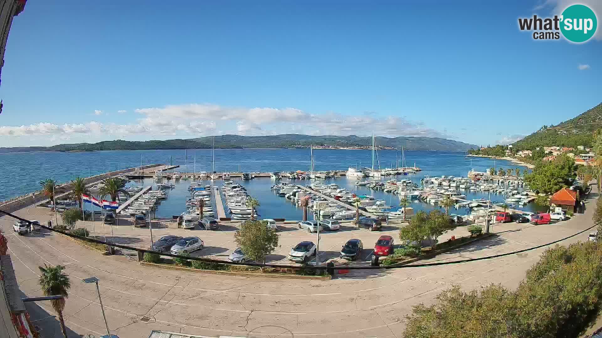 Webcam Orebić Riva – Ferry a Korčula en vivo