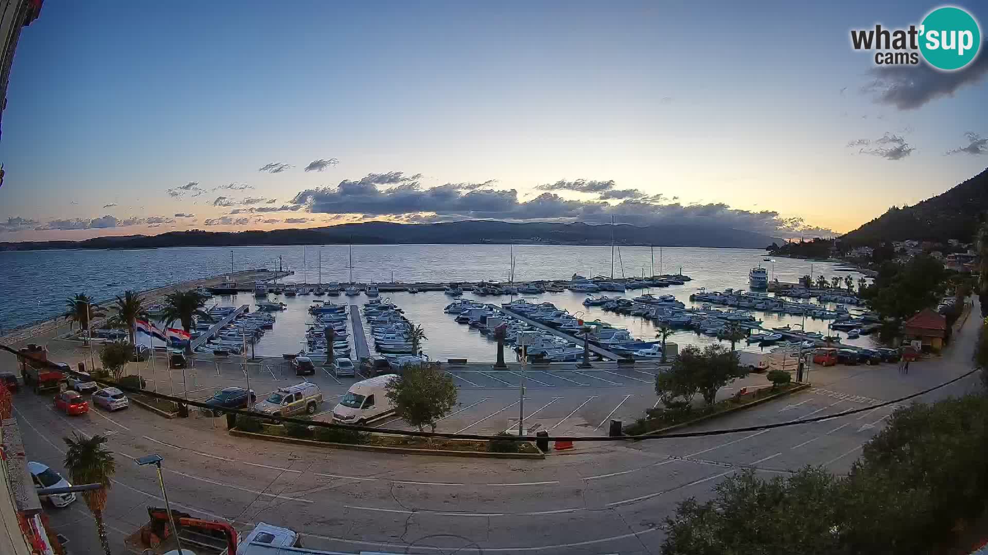 Webcam Orebić Riva – Ferry to Korčula Live